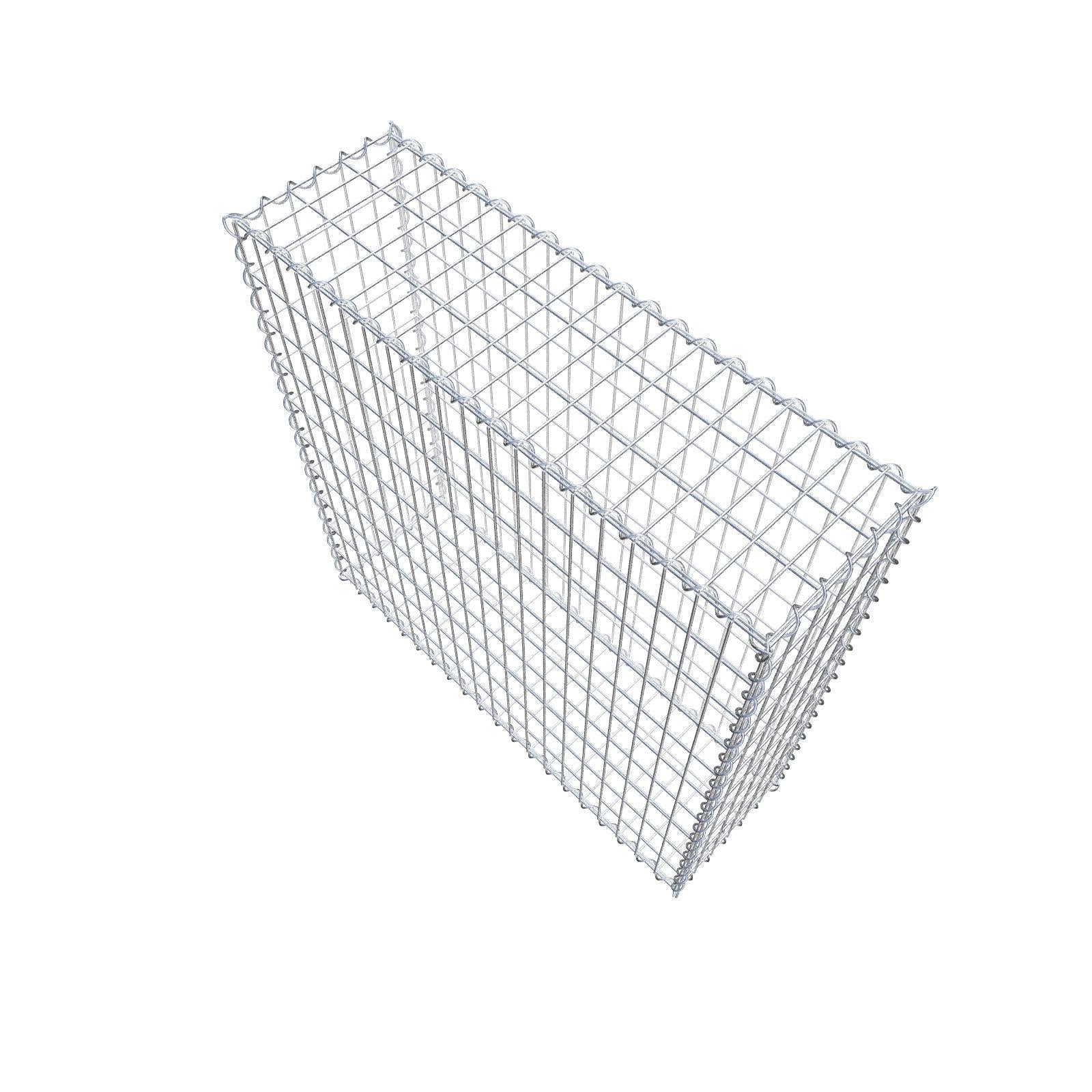 Set di 2 gabbioni 100 cm x 100 cm x 30 cm (L x A x P), maglia 5 x 10 cm, spirale