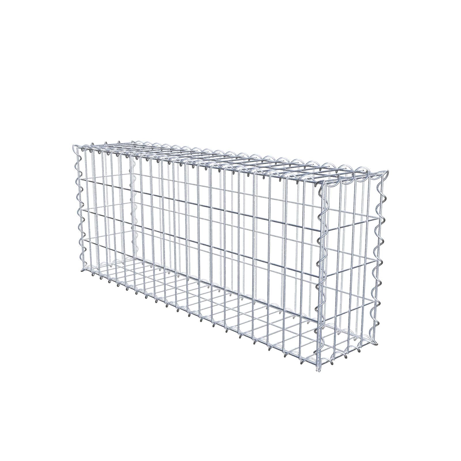 Set van 2 schanskorven 100 cm x 40 cm x 20 cm (L x H x D), maaswijdte 5 x 10 cm, spiraalvormig