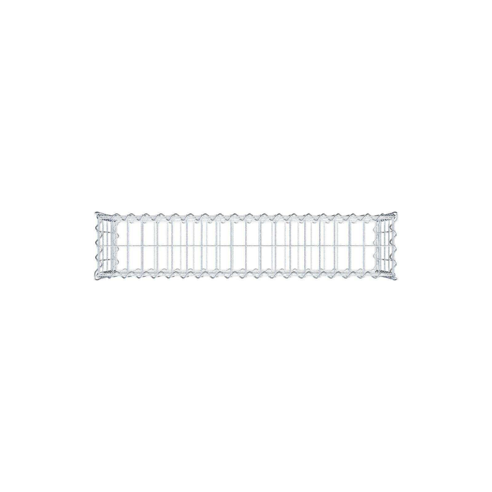 Set van 2 schanskorven 100 cm x 40 cm x 20 cm (L x H x D), maaswijdte 5 x 10 cm, spiraalvormig