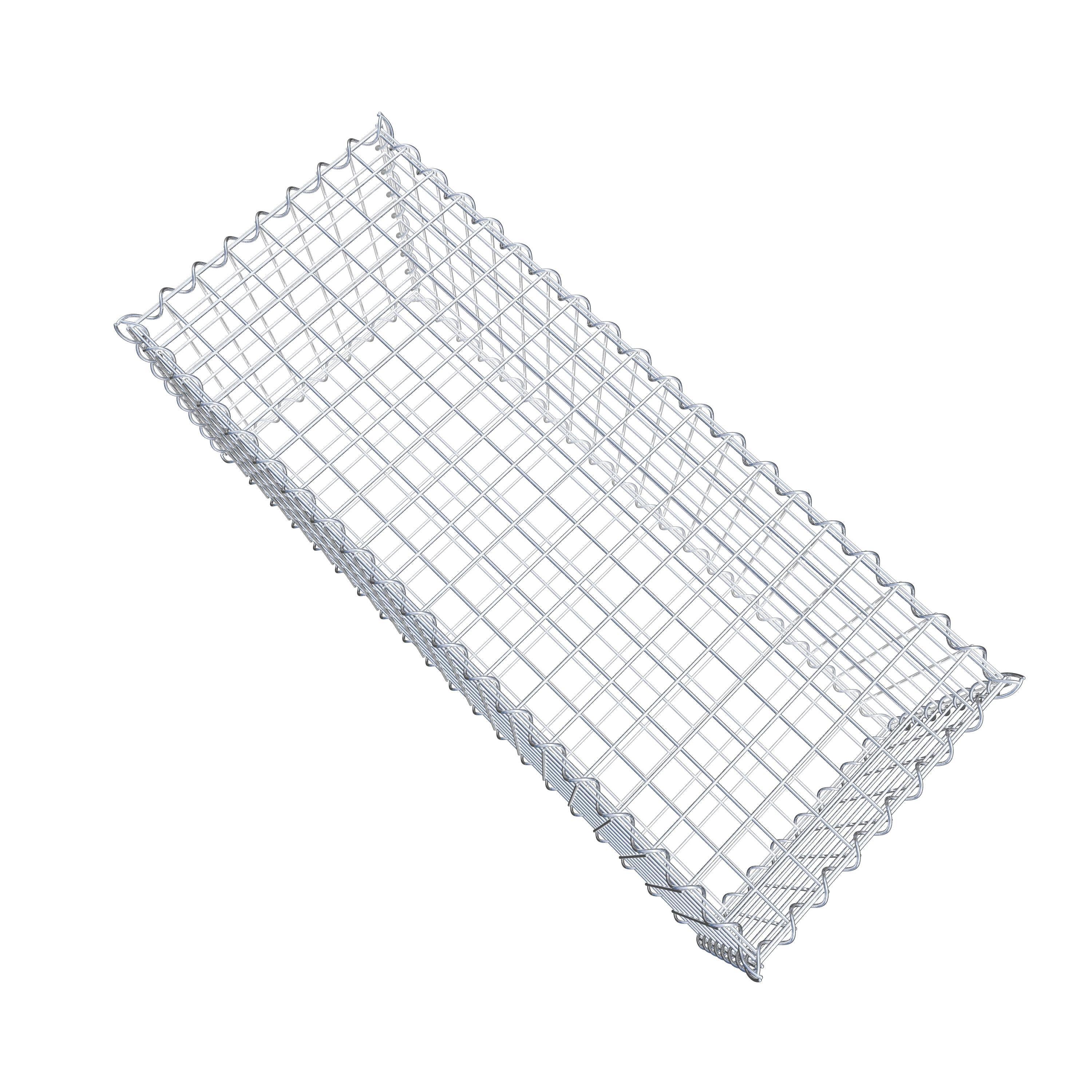 Set van 2 schanskorven 100 cm x 40 cm x 40 cm (L x H x D), maaswijdte 5 x 5 cm, spiraalvormig