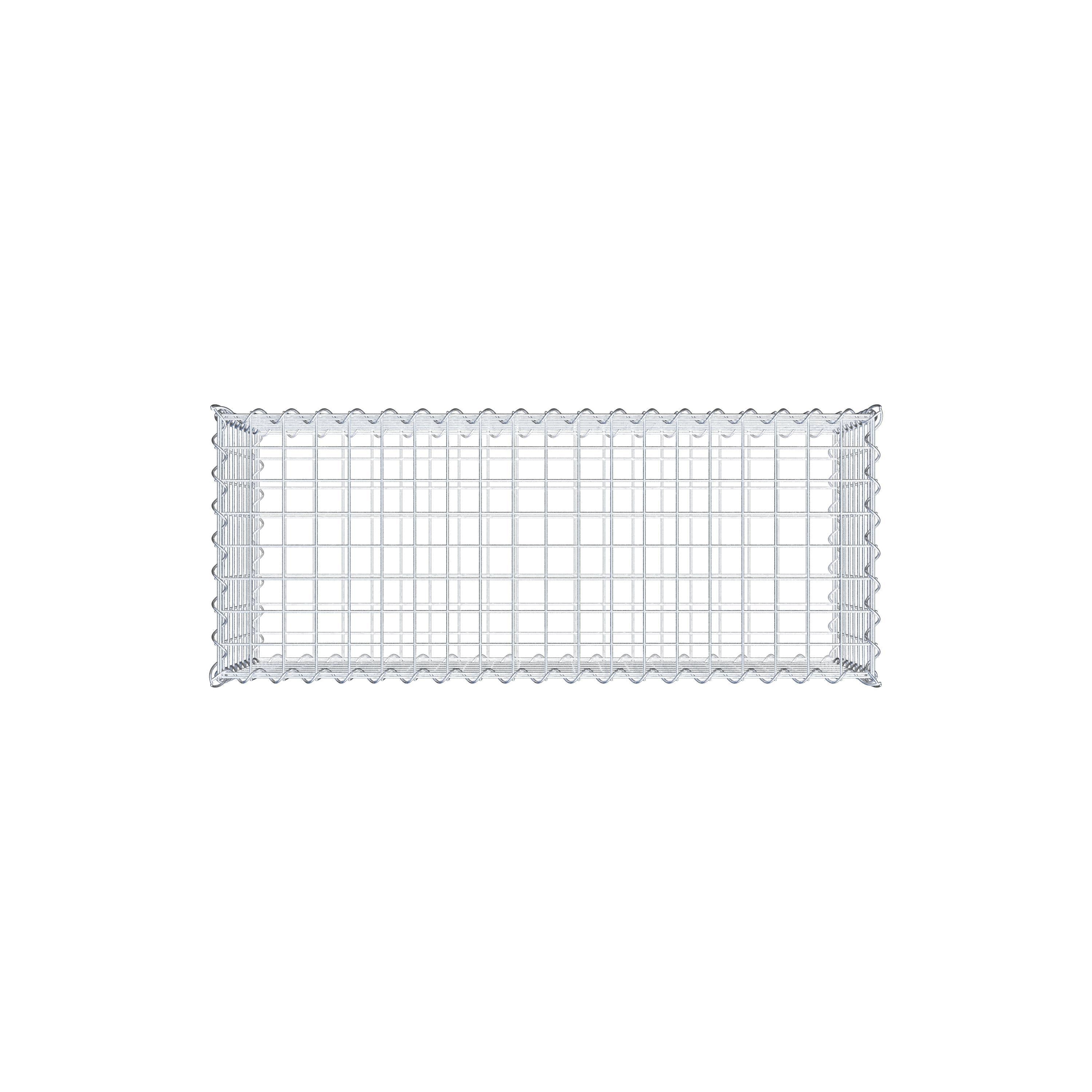 Set van 2 schanskorven 100 cm x 40 cm x 40 cm (L x H x D), maaswijdte 5 x 5 cm, spiraalvormig