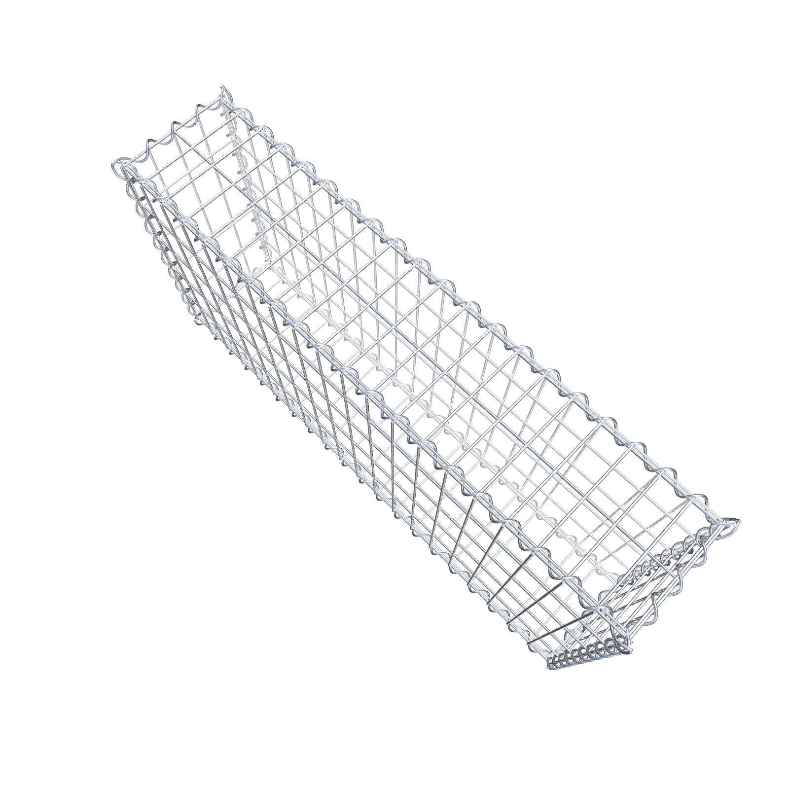 Set di 2 gabbioni 100 cm x 50 cm x 20 cm (L x H x P), maglia 5 x 10 cm, spirale