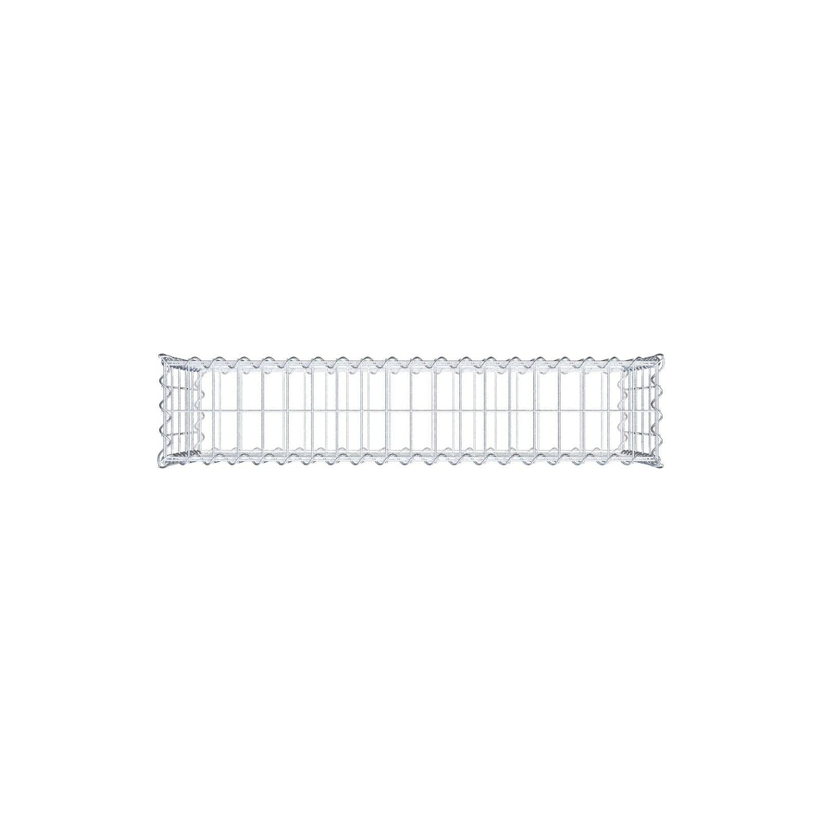 Set di 2 gabbioni 100 cm x 50 cm x 20 cm (L x H x P), maglia 5 x 10 cm, spirale