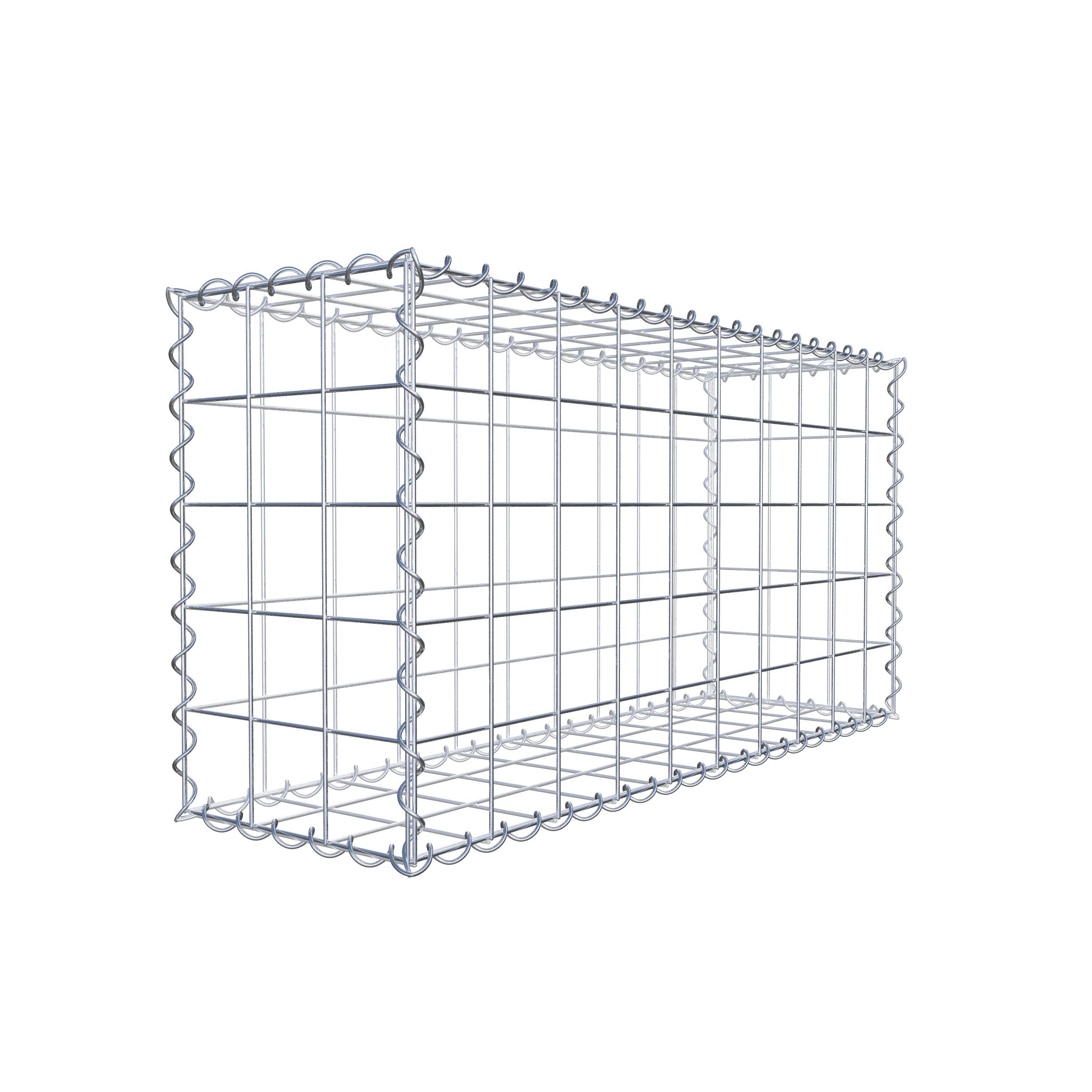 Set di 2 gabbioni 100 cm x 50 cm x 30 cm (L x A x P), maglia 10 x 10 cm, spirale