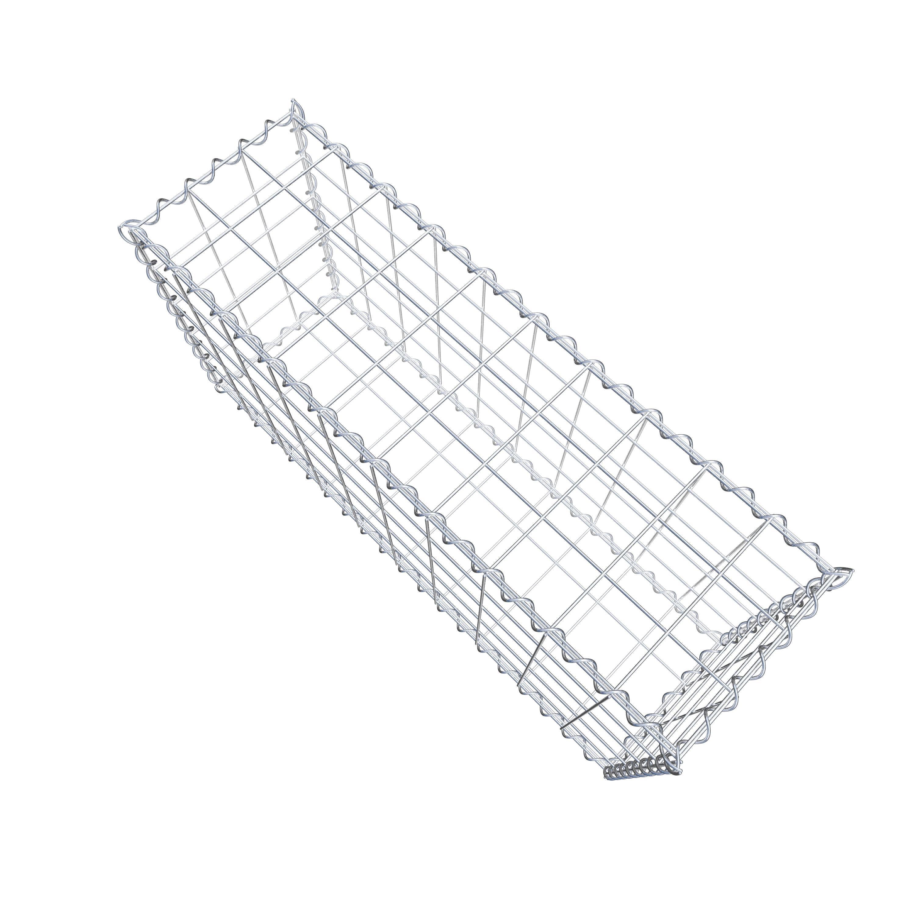 Set di 2 gabbioni 100 cm x 50 cm x 30 cm (L x A x P), maglia 10 x 10 cm, spirale
