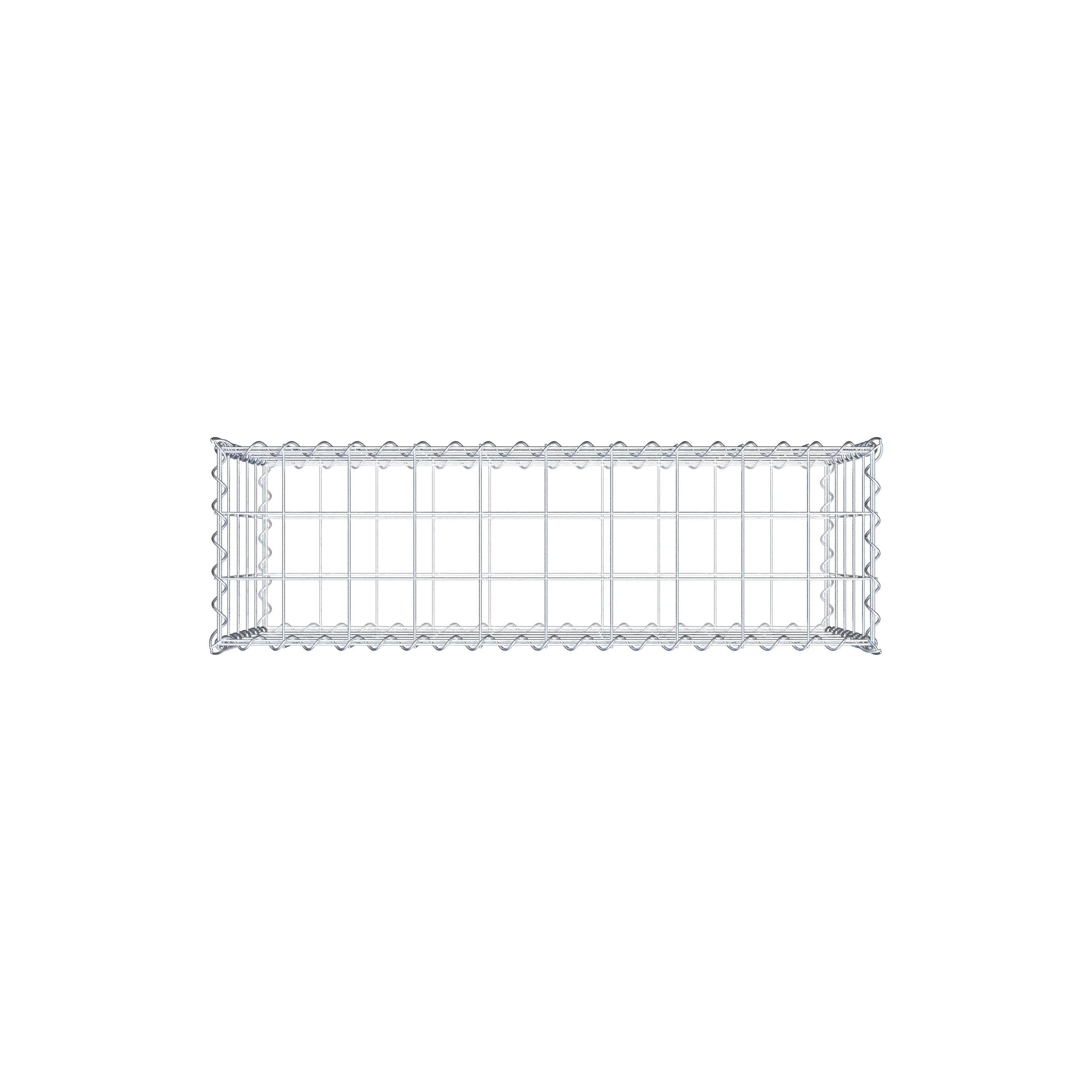 Set di 2 gabbioni 100 cm x 50 cm x 30 cm (L x A x P), maglia 10 x 10 cm, spirale