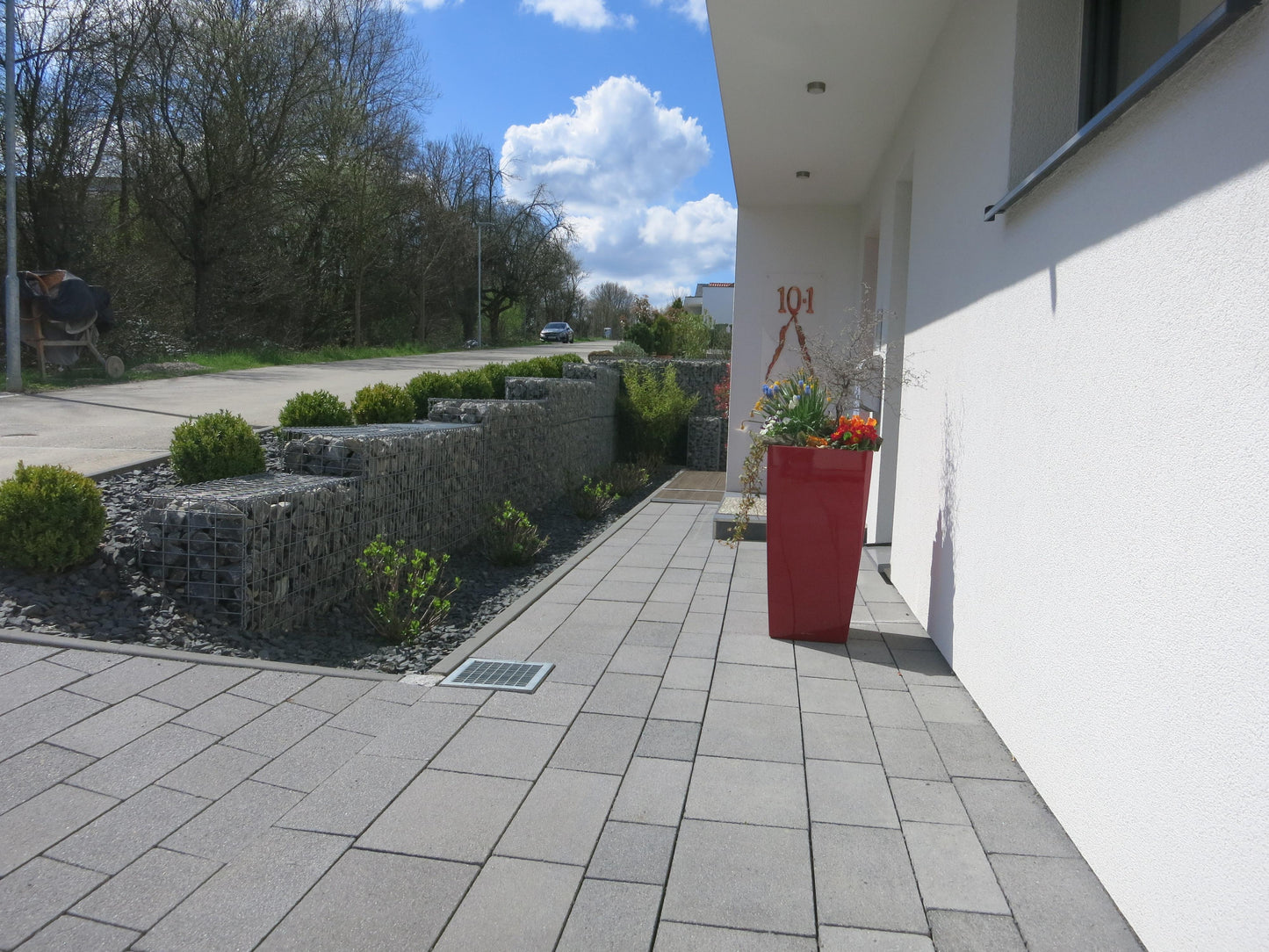 Lot de 2 gabions 100 cm x 50 cm x 30 cm (L x H x P), mailles 5 x 10 cm, spirale