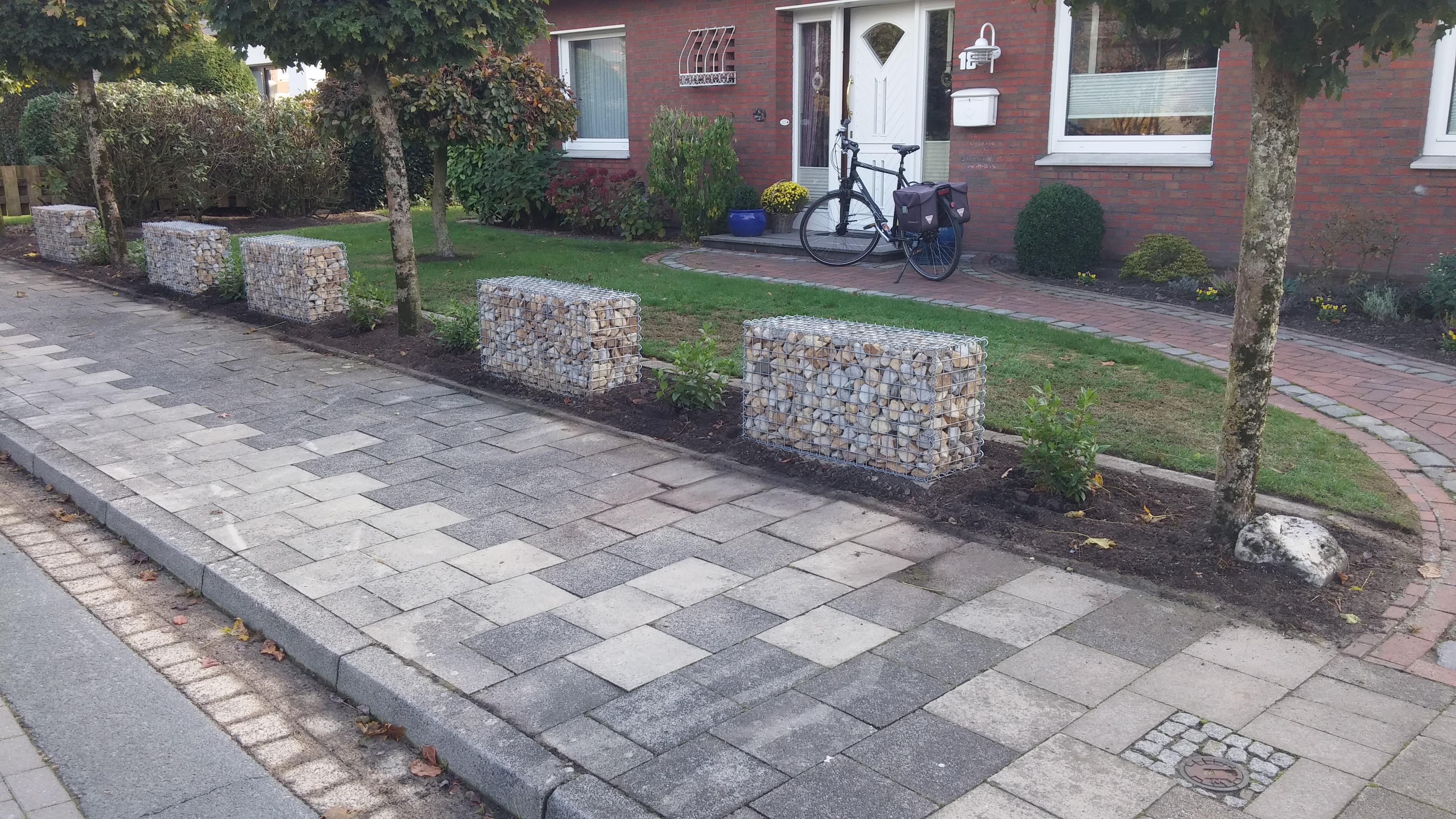 Set of 2 gabions 100 cm x 50 cm x 30 cm (L x H x D), mesh size 5 x 5 cm, spiral