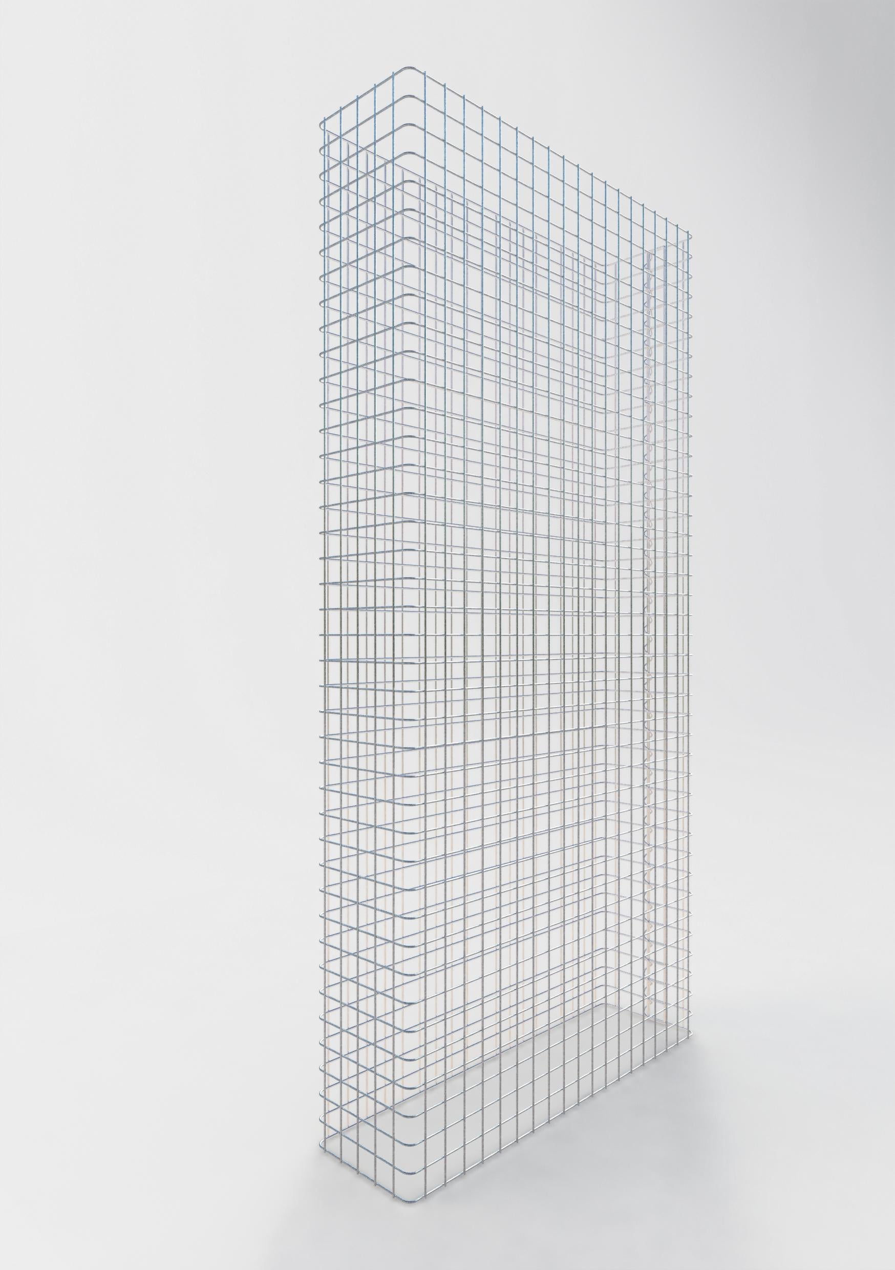 Clôture en gabion Longueur 97 cm, hauteur 160 cm, profondeur 27 cm, mailles 5 x 5 cm