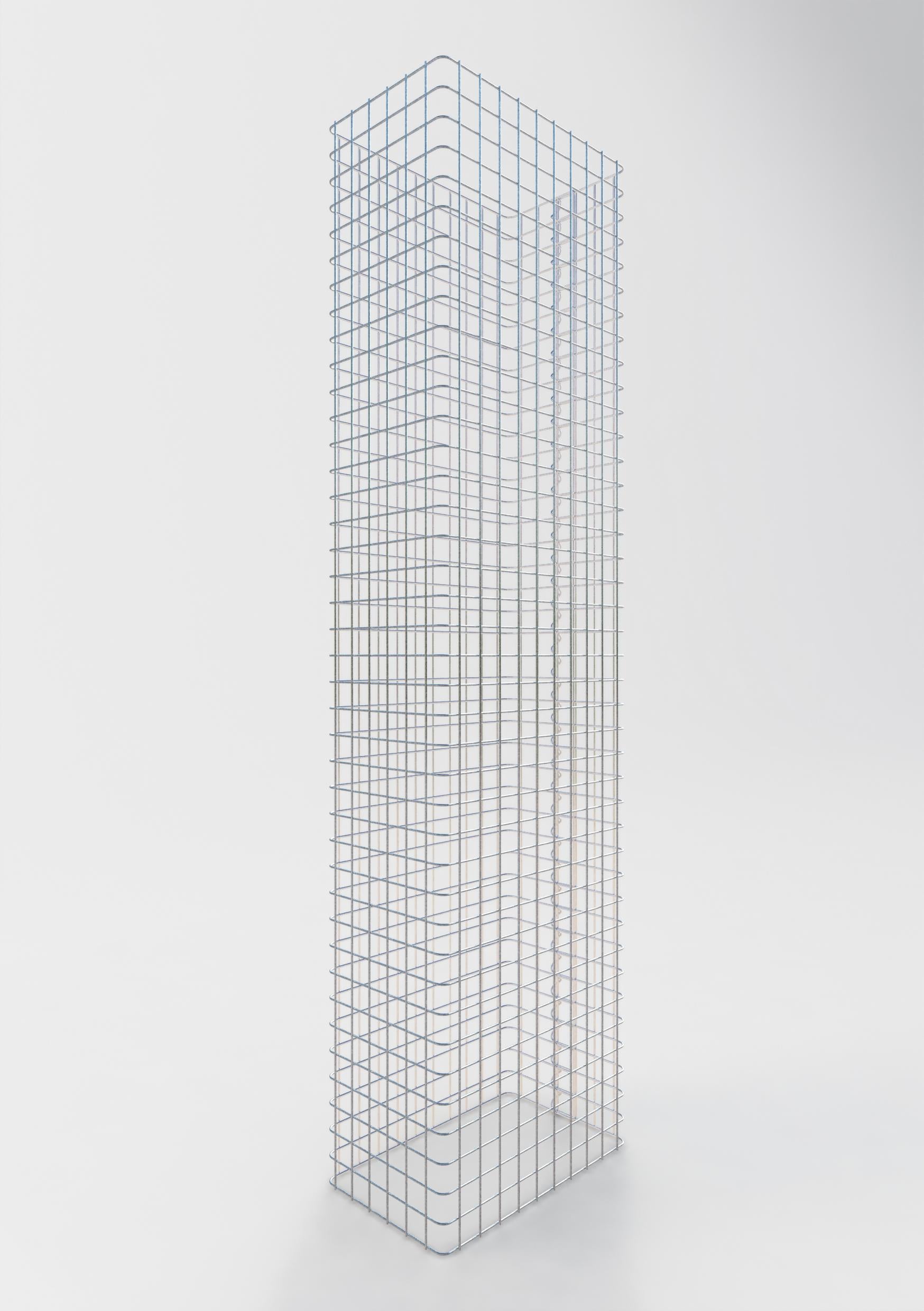 Clôture en gabion Longueur 52 cm, hauteur 160 cm, profondeur 32 cm, mailles 5 x 5 cm