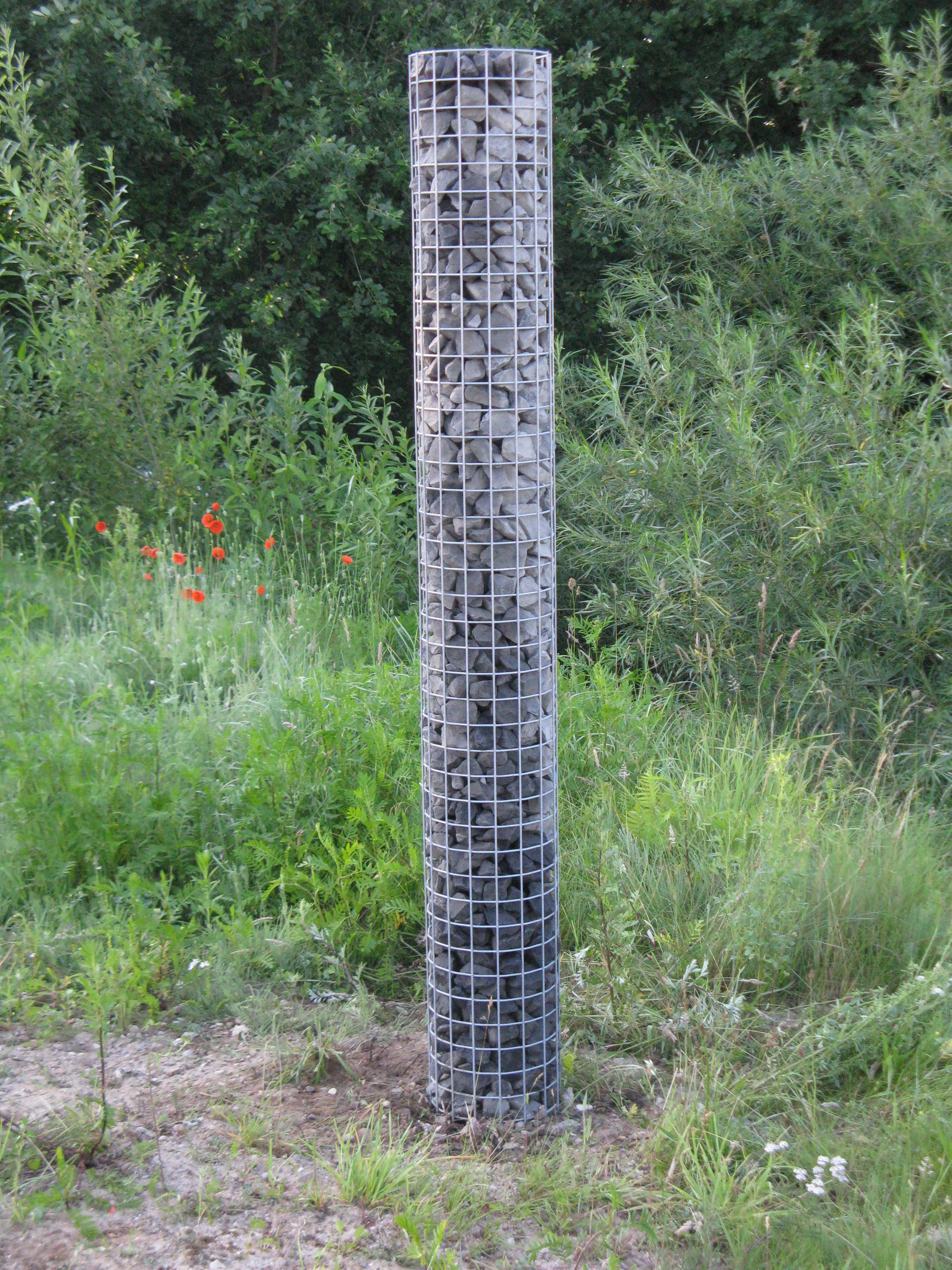 Gabionensäule Durchmesser 47 cm MW 5 x 5 cm rund