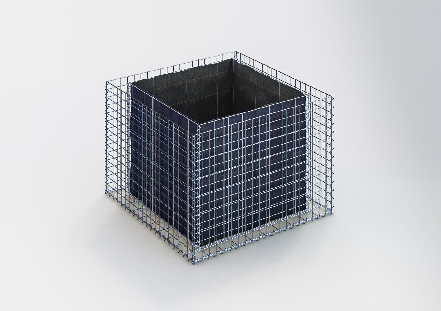 Højbed firkantet 100 cm x 70 cm x 100 cm (L x H x D), maskestørrelse 5 x 5 cm, vægtykkelse 10 cm