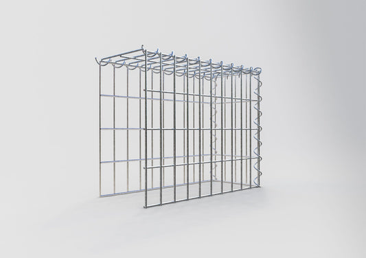 Anbaugabione Typ 4 50 cm x 40 cm x 20 cm (L x H x T), Maschenweite 5 cm x 10 cm, Spirale