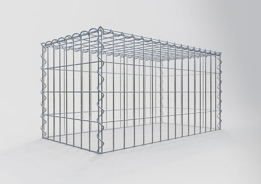Extra gabion typ 3 80 cm x 40 cm x 40 cm (L x H x D), maskstorlek 5 cm x 10 cm, spiral