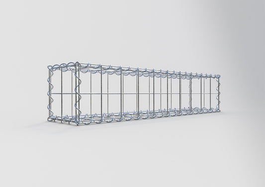 Gabion 100 cm x 20 cm x 20 cm (L x H x D), mesh size 10 cm x 10 cm, spiral