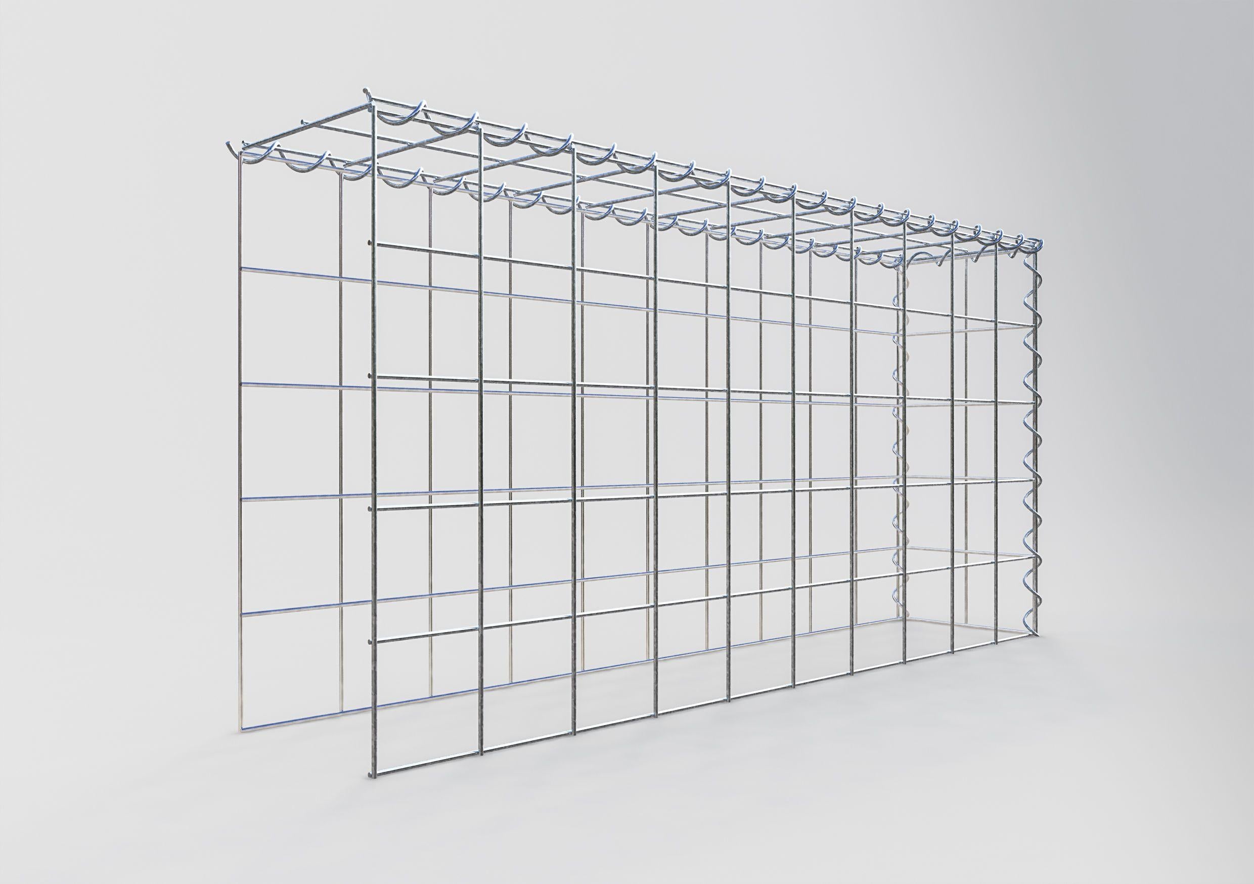 Gavión complementario tipo 4 100 cm x 50 cm x 20 cm (L x A x P), malla 10 cm x 10 cm, espiral