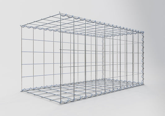 Grown-on gabion type 2 100 cm x 50 cm x 50 cm (L x H x D), mesh size 10 cm x 10 cm, spiral