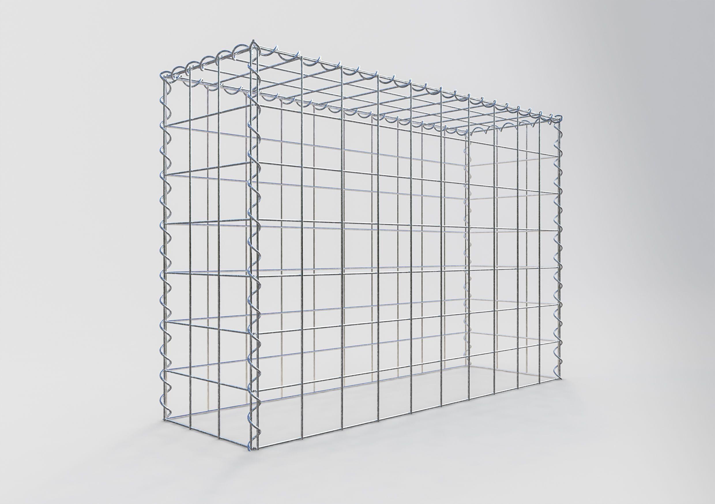 Påväxt gabion typ 3 100 cm x 70 cm x 30 cm (L x H x D), maskstorlek 10 cm x 10 cm, spiral