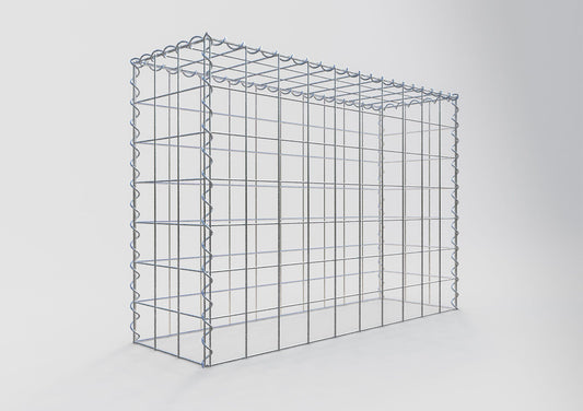 Gavión adulto tipo 3 100 cm x 70 cm x 30 cm (largo x alto x profundidad), tamaño de malla 10 cm x 10 cm, espiral