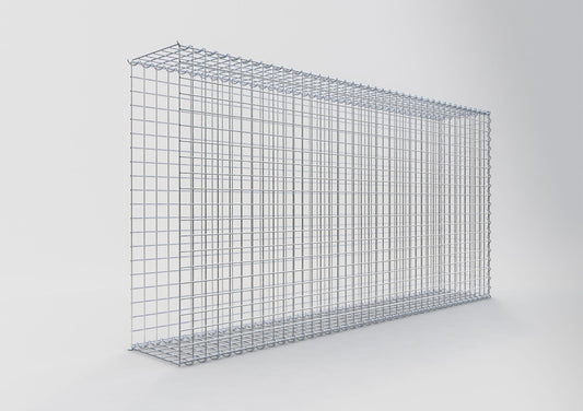 Gabion rapporté type 2 200 cm x 100 cm x 30 cm (L x H x P), mailles 5 cm x 5 cm, spirale