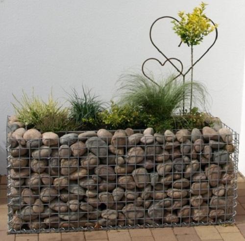 Højbed firkantet 120 cm x 50 cm x 50 cm (L x H x D), maskestørrelse 5 x 5 cm, vægtykkelse 10 cm