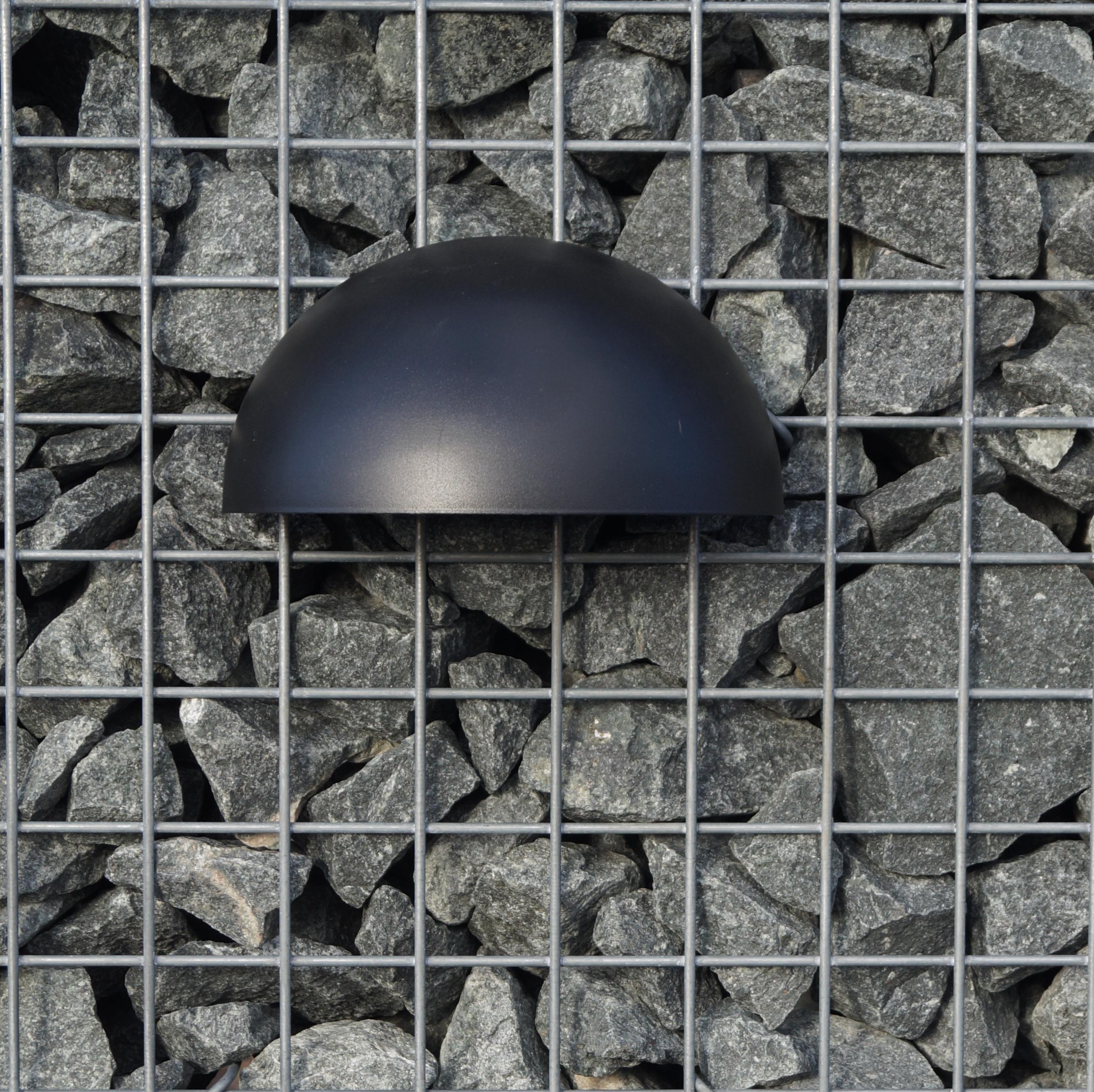 Lamp zwart met houder