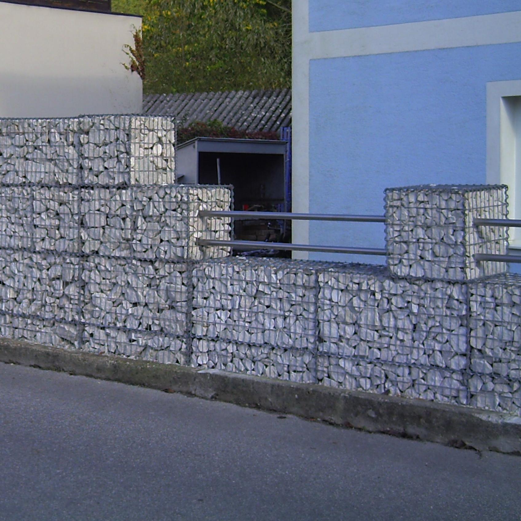 Gabion 50 cm x 50 cm x 50 cm (L x H x P), mailles 5 cm x 10 cm, spirale