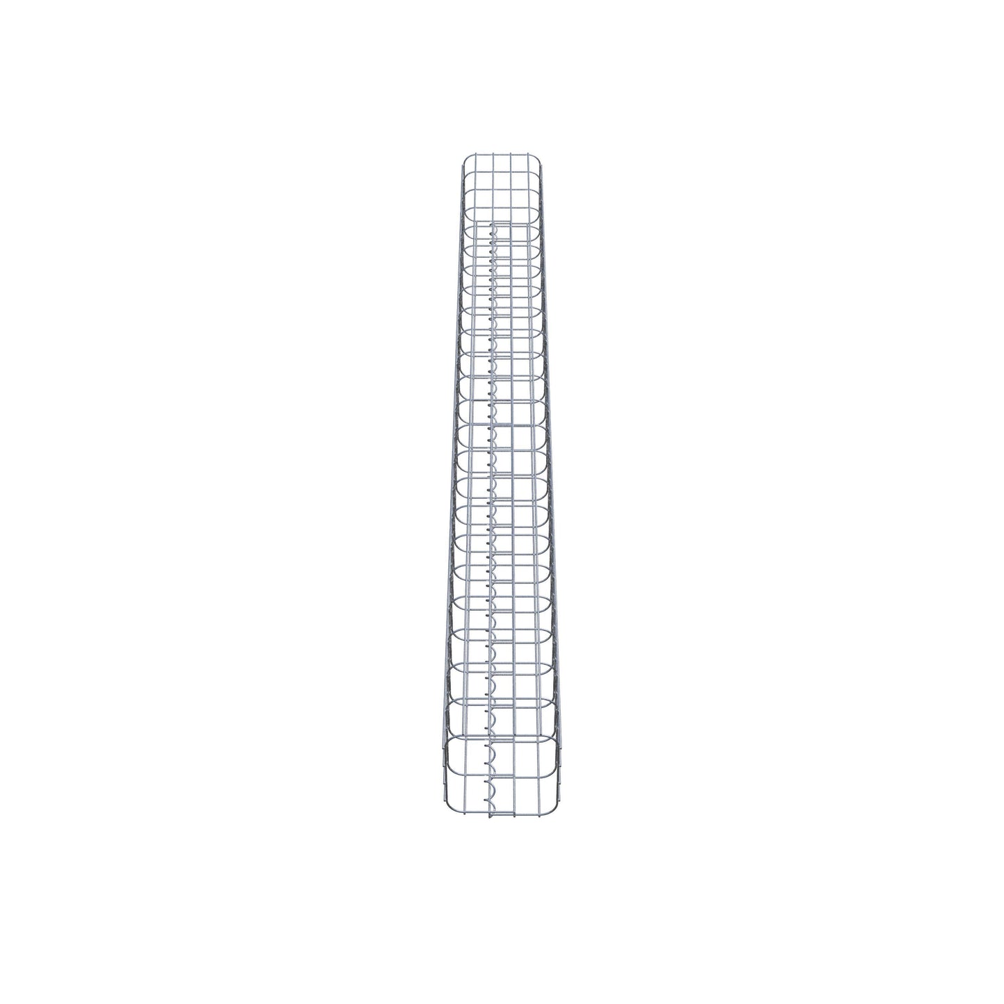 Gabionensäule eckig 22 cm x 22 cm, 230 cm Höhe, MW 5 cm x 10 cm