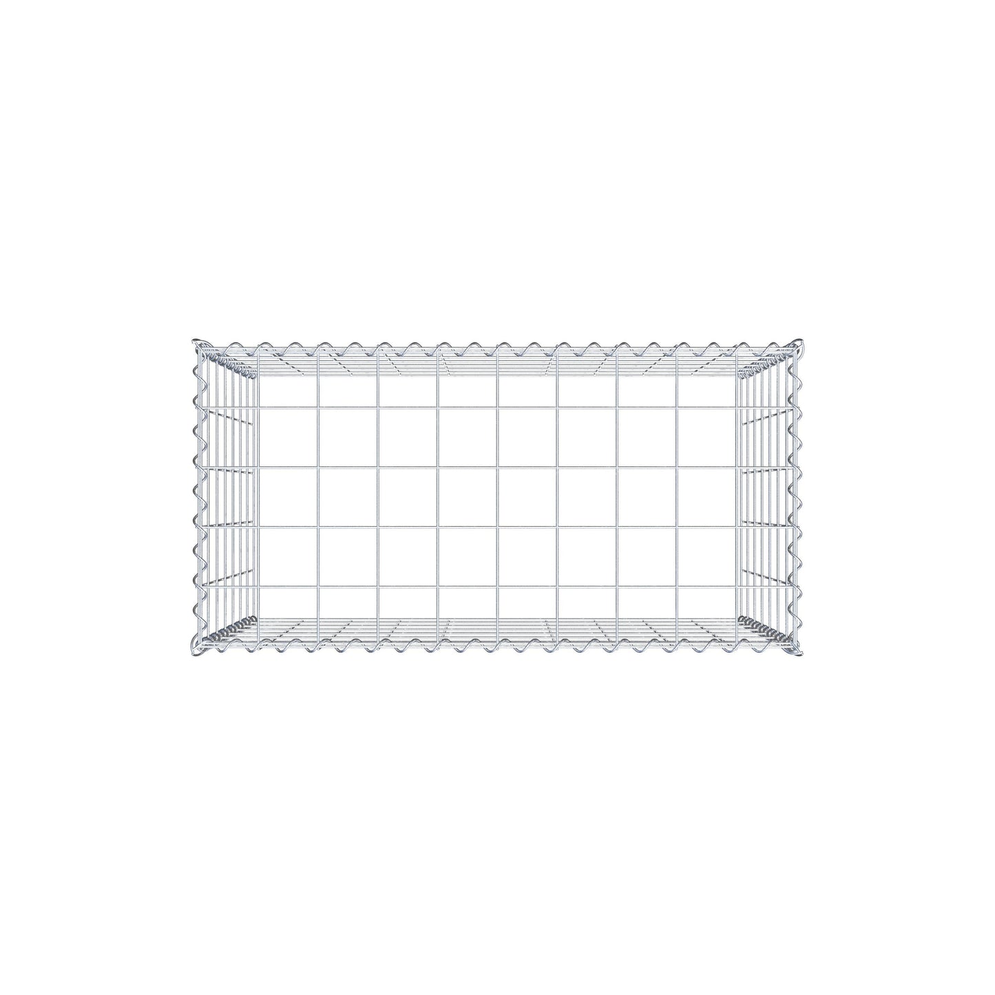 Anbaugabione Typ 3 100 cm x 70 cm x 50 cm (L x H x T), Maschenweite 10 cm x 10 cm, Spirale