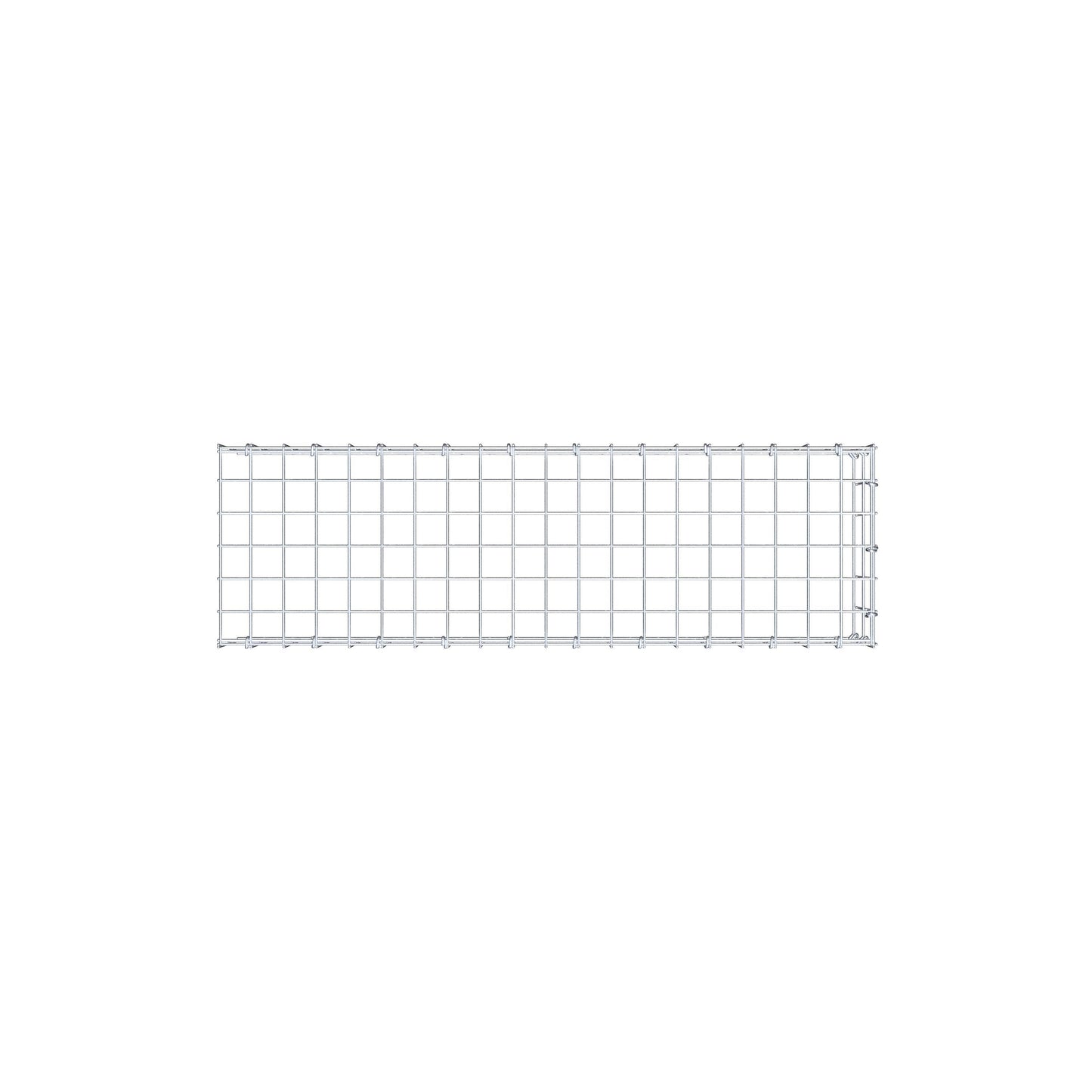 Mounted gabion type 4 100 cm x 20 cm x 30 cm (L x H x D), mesh size 5 cm x 10 cm, C-ring