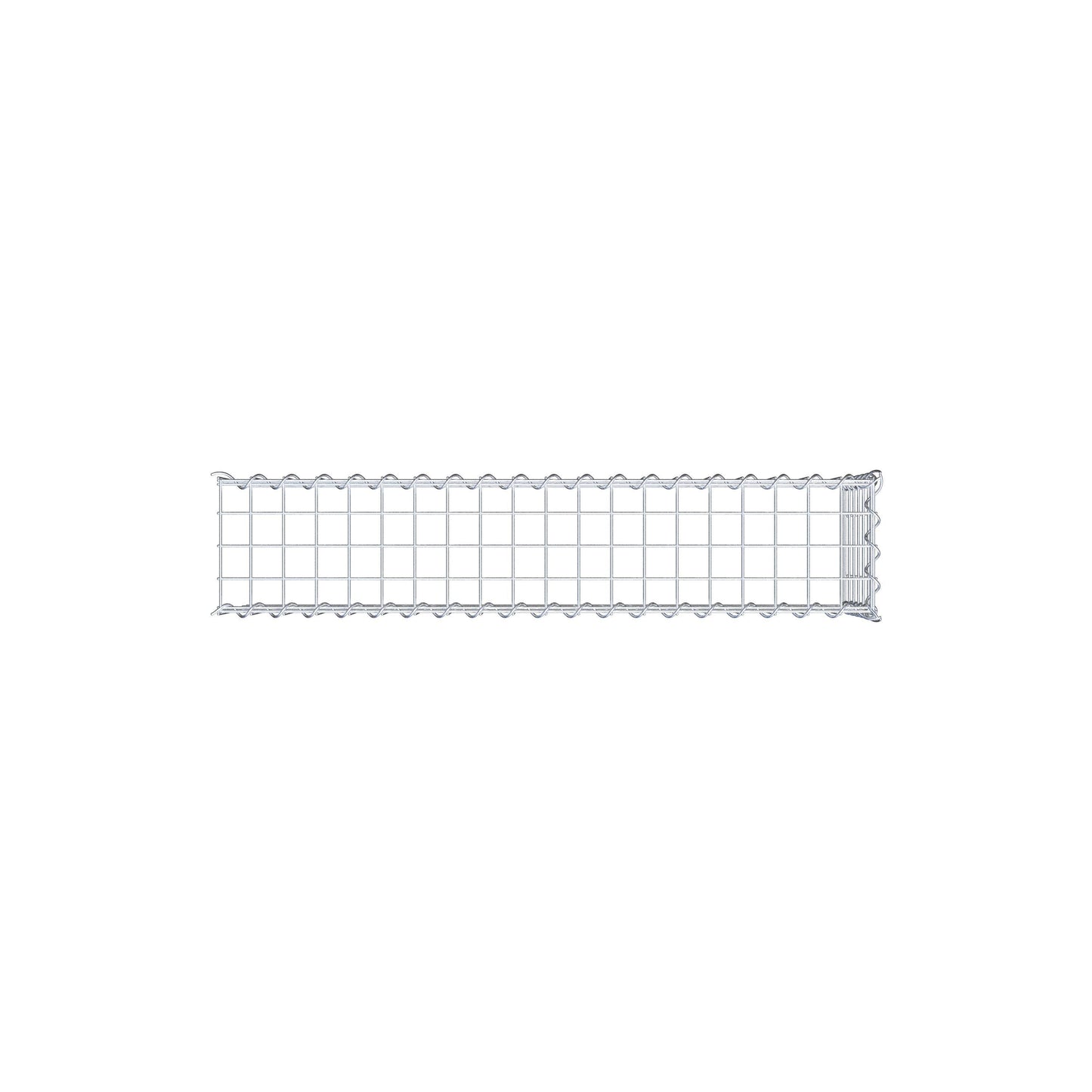 Gabion rapporté type 4 100 cm x 30 cm x 20 cm (L x H x P), mailles 5 cm x 5 cm, spirale