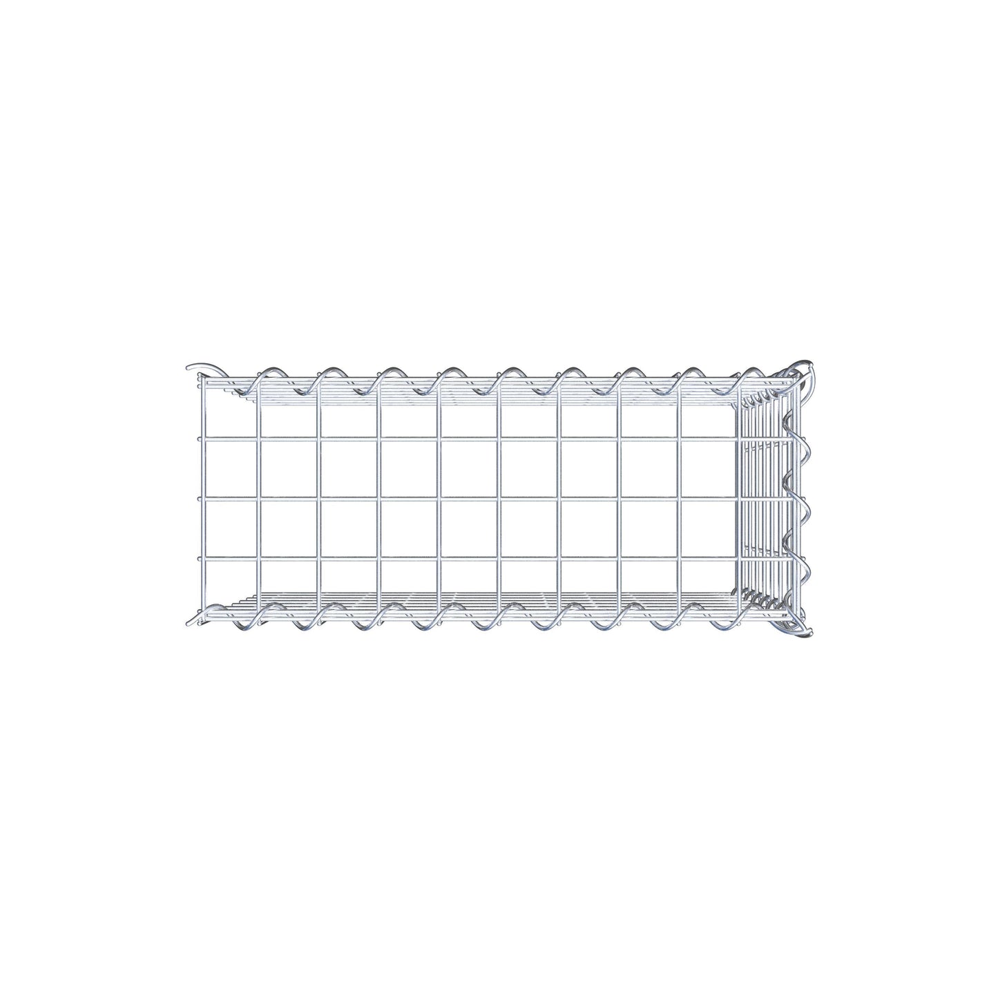 Grown-on gabion type 4 50 cm x 40 cm x 20 cm (L x H x D), mesh size 5 cm x 5 cm, spiral