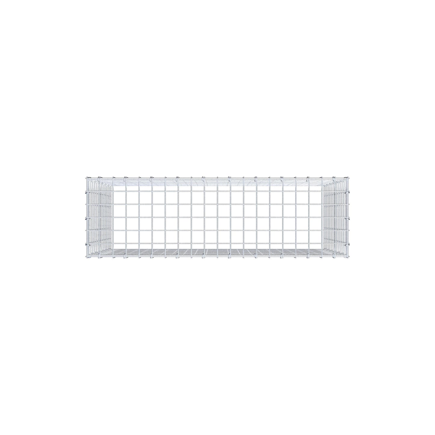 Monteret gabion type 3 100 cm x 70 cm x 30 cm (L x H x D), maskestørrelse 5 cm x 5 cm, C-ring