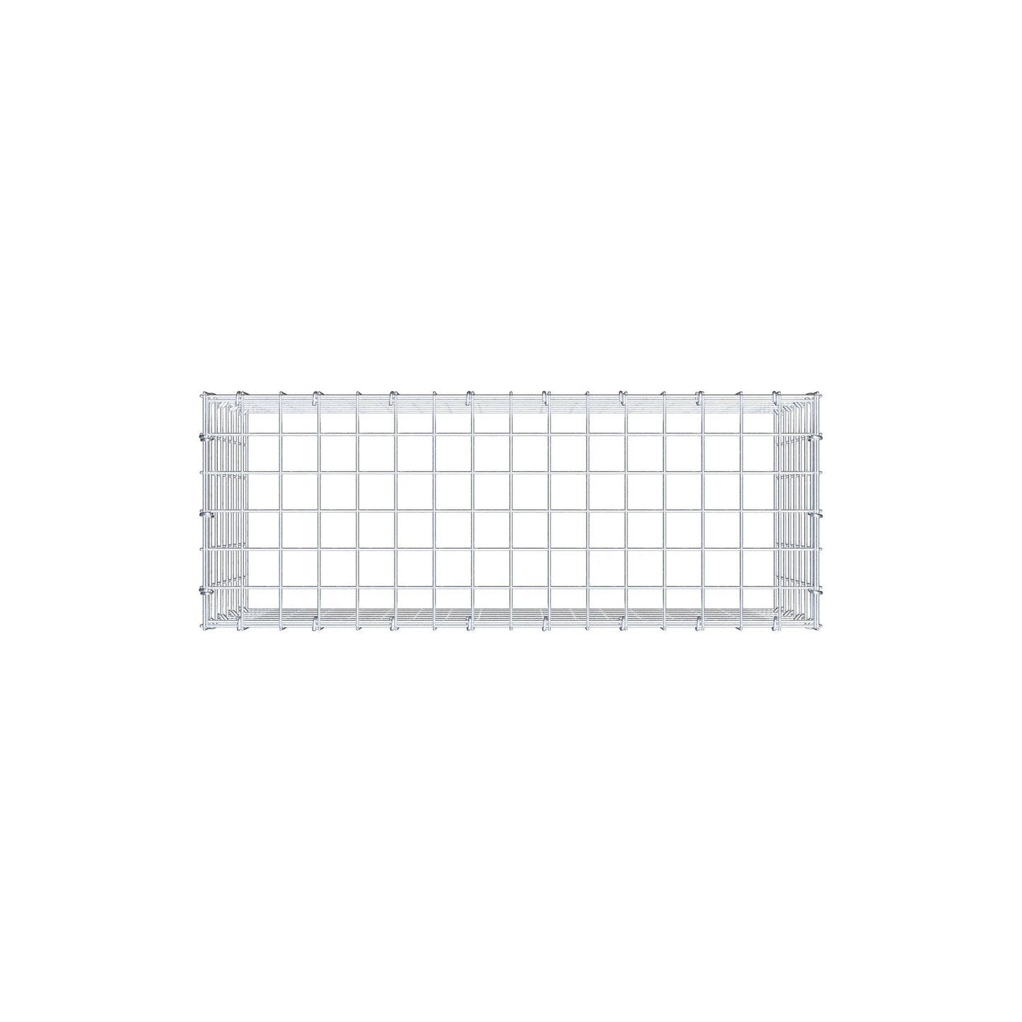 Anbaugabione Typ 3 80 cm x 40 cm x 30 cm (L x H x T), Maschenweite 5 cm x 5 cm, C-Ring