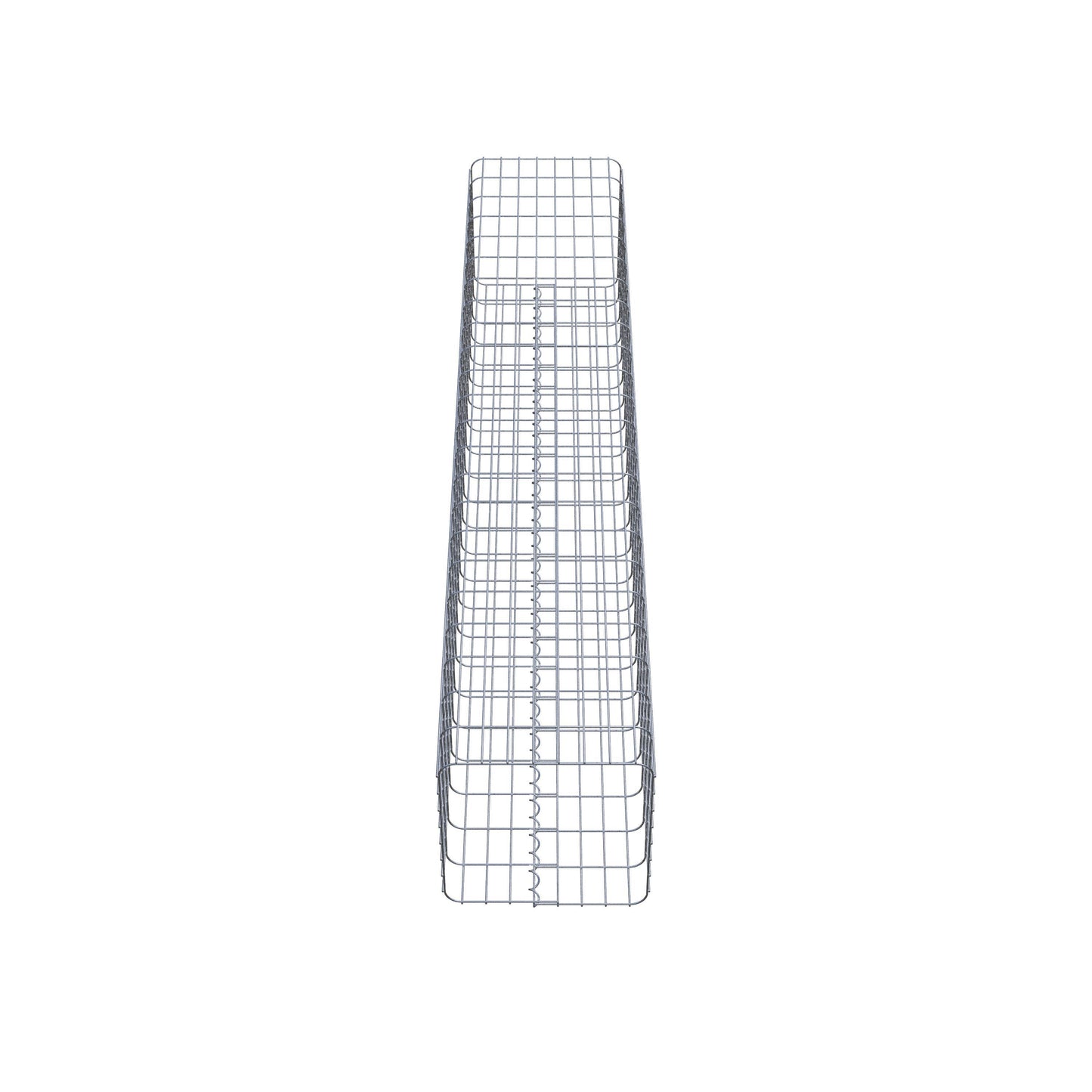 Gabionensäule eckig 42 cm x 42 cm, 230 cm Höhe, MW 5 cm x 10 cm