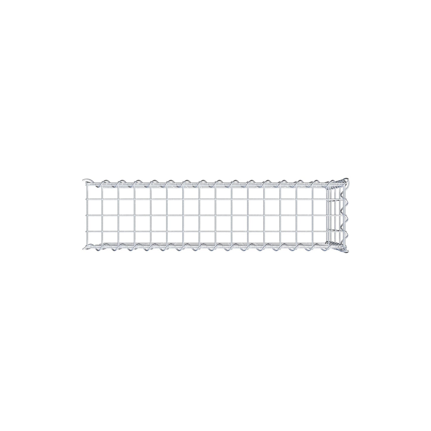 Extra gabion typ 4 80 cm x 40 cm x 20 cm (L x H x D), maskstorlek 5 cm x 10 cm, spiral