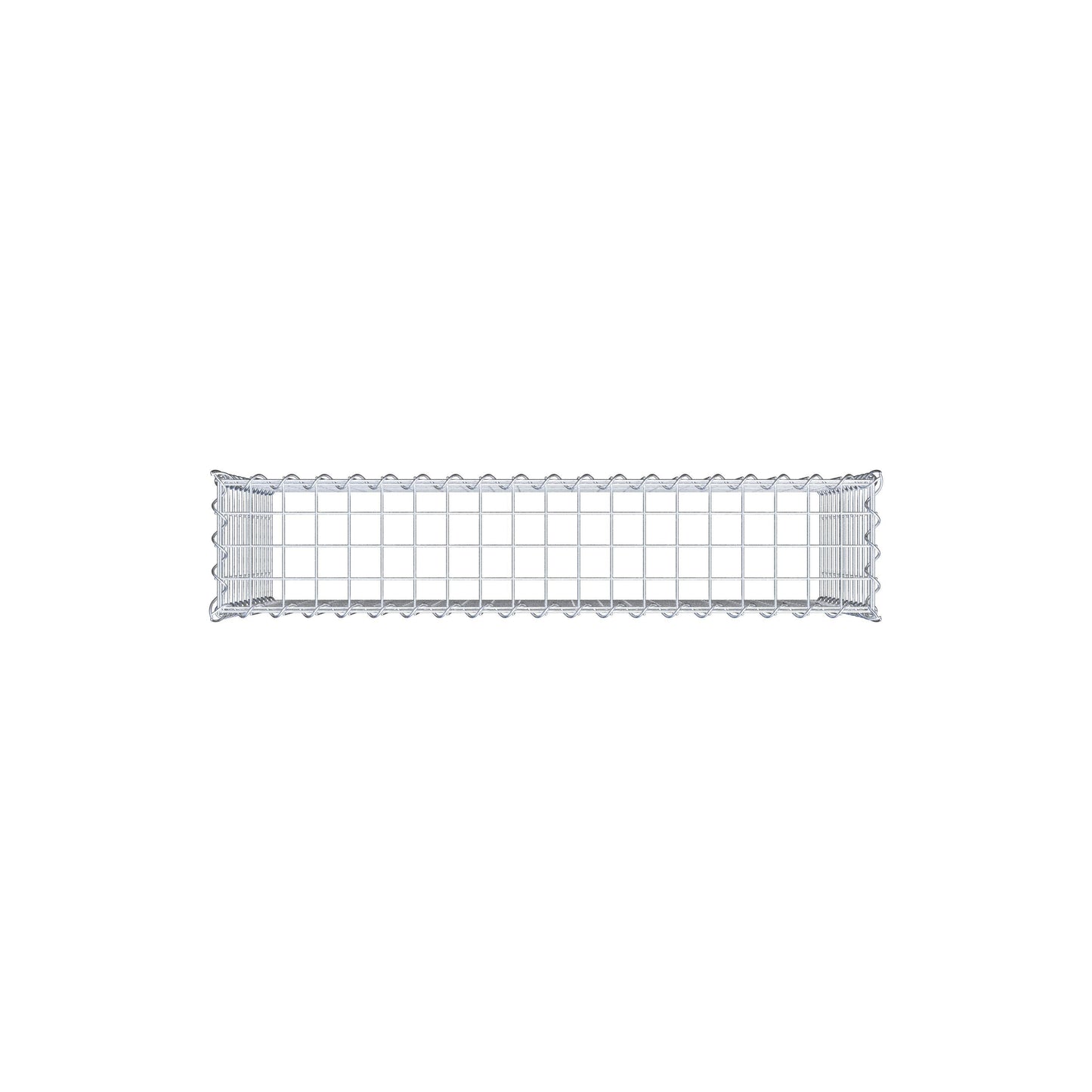 Gabbione aggiuntivo tipo 3 100 cm x 60 cm x 20 cm (L x H x P), dimensione maglia 5 cm x 5 cm, a spirale