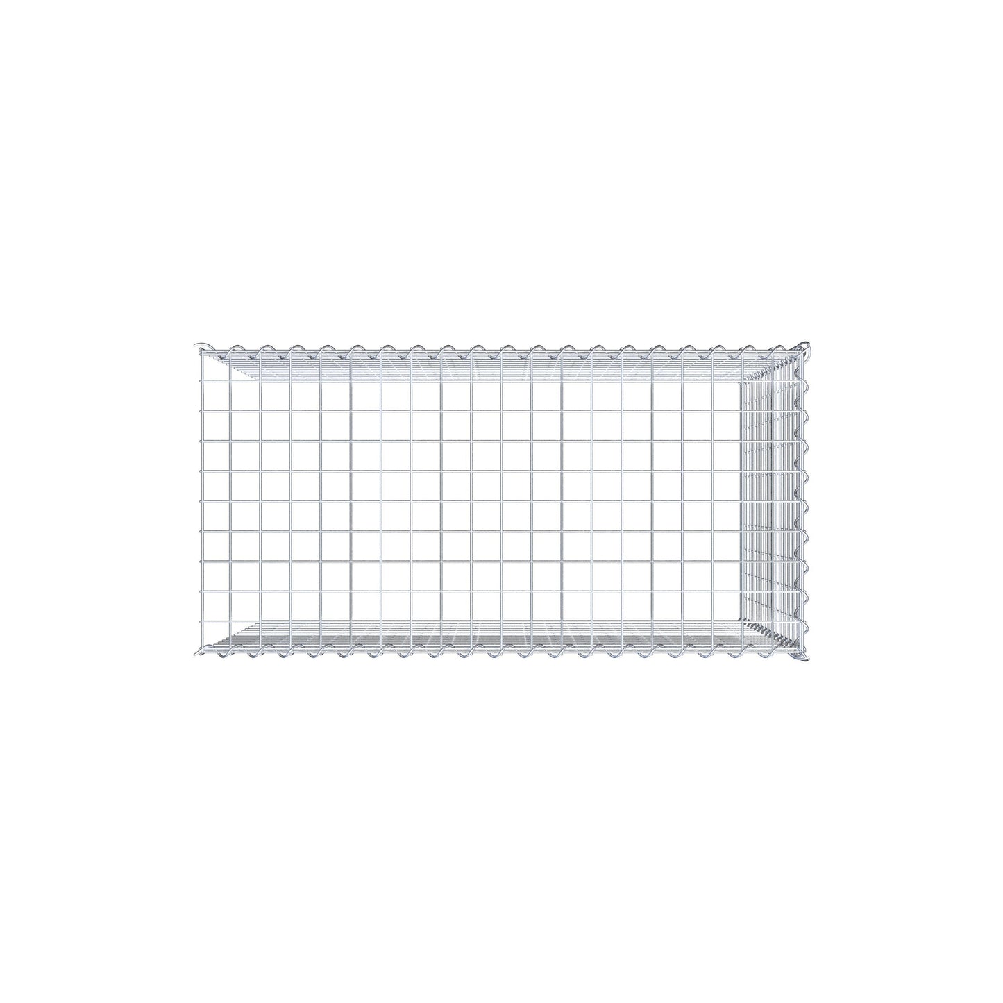 Anbaugabione Typ 4 100 cm x 80 cm x 50 cm (L x H x T), Maschenweite 5 cm x 5 cm, Spirale