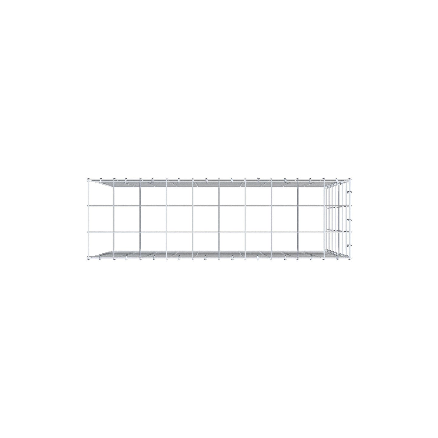 Anbaugabione Typ 4 100 cm x 70 cm x 30 cm (L x H x T), Maschenweite 10 cm x 10 cm, C-Ring
