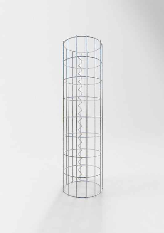 Gabionensäule rund 22 cm Durchmesser, 80 cm Höhe, Maschenweite 5 cm x 10 cm
