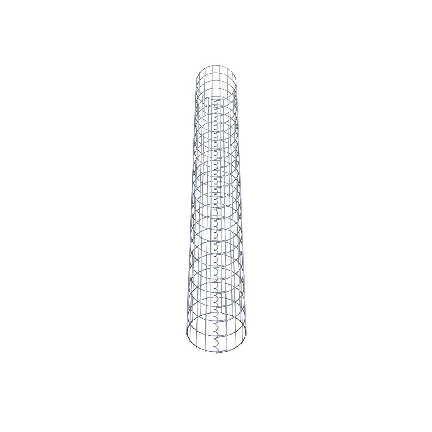 Gabionensäule rund 27 cm Durchmesser, 230 cm Höhe, Maschenweite 5 cm x 10 cm