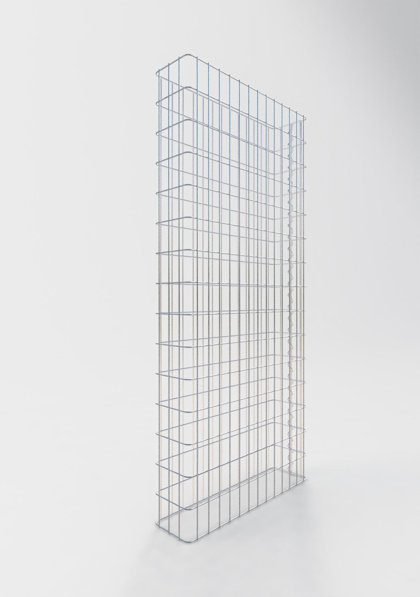 Clôture en gabion Longueur 67 cm, hauteur 200 cm, profondeur 17 cm, mailles 5 x 10 cm