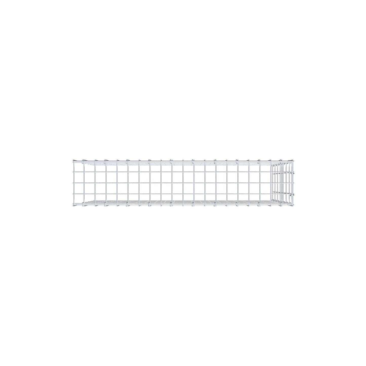 Gabbione aggiuntivo di tipo 4 100 cm x 70 cm x 20 cm (L x H x P), maglia 5 cm x 10 cm, anello a C