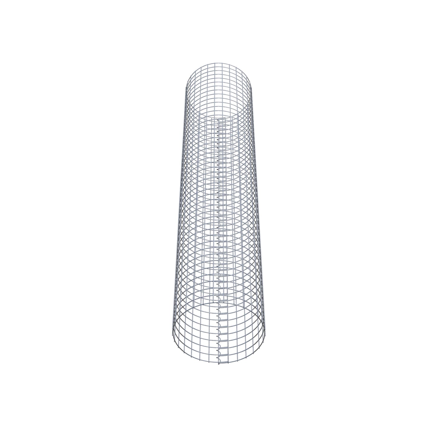 Columna de gaviones redonda 47 cm de diámetro, 230 cm de altura, malla 5 cm x 5 cm