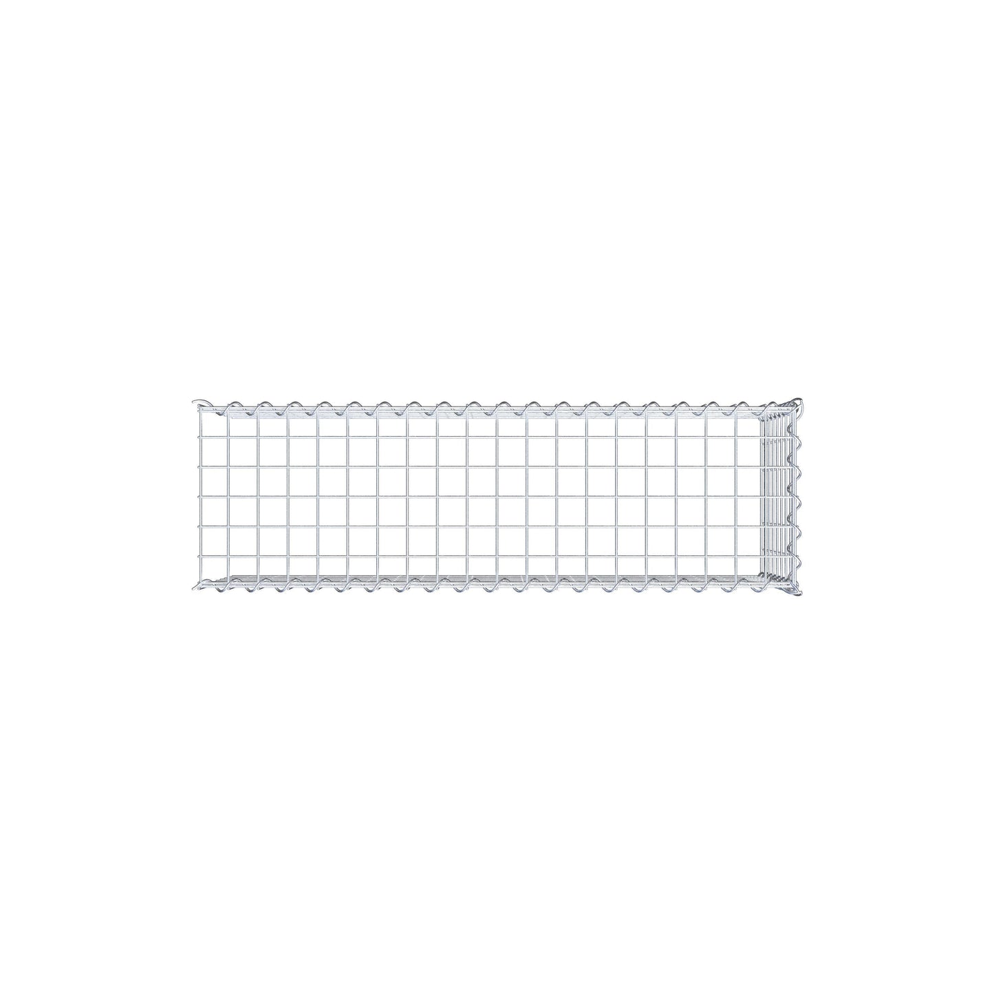 Opvokset gabion type 4 100 cm x 40 cm x 30 cm (L x H x D), maskestørrelse 5 cm x 5 cm, spiral