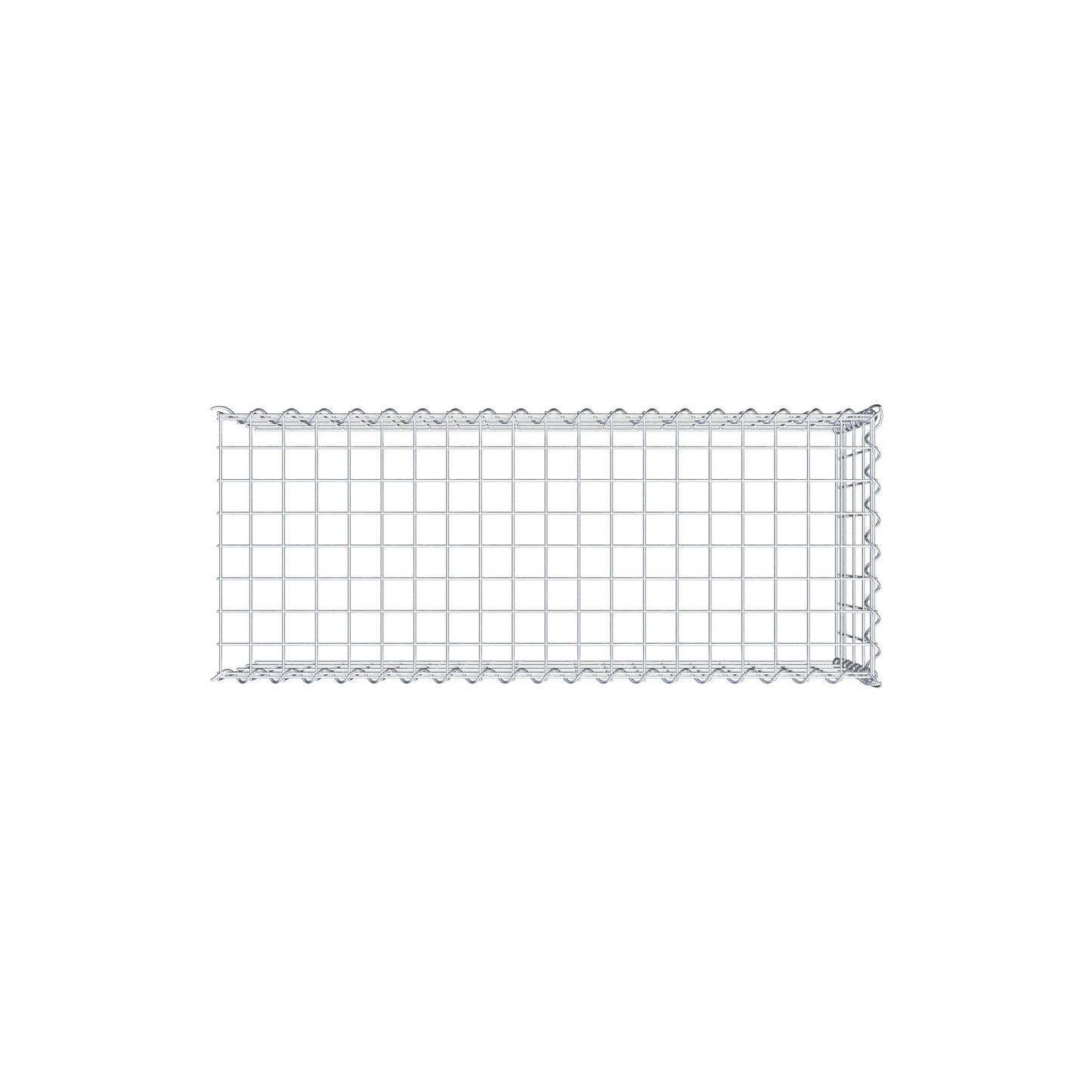 Gavión complementario tipo 4 100 cm x 40 cm x 40 cm (L x A x P), malla 5 cm x 10 cm, espiral