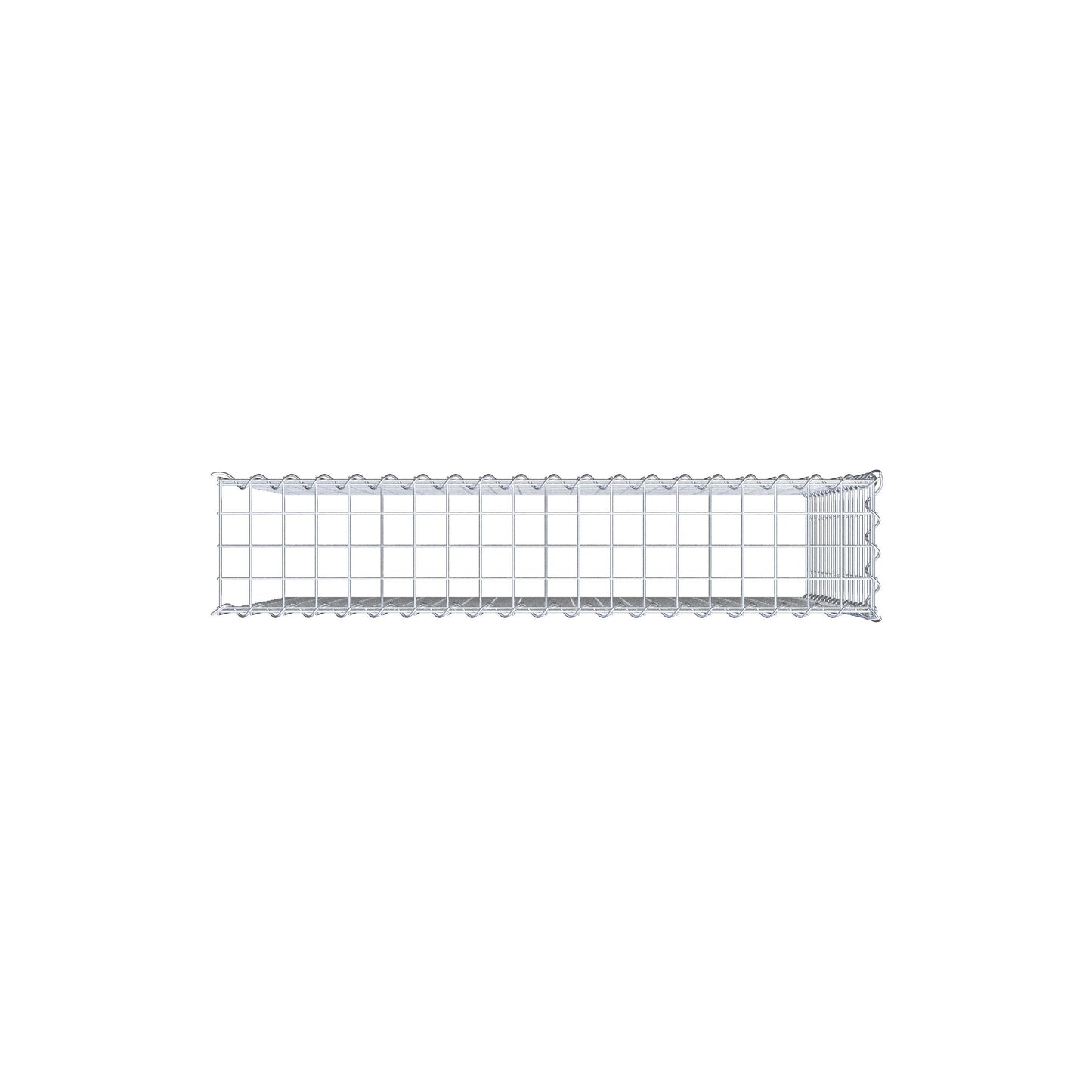 Grown-on gabion type 4 100 cm x 80 cm x 20 cm (L x H x D), mesh size 5 cm x 5 cm, spiral