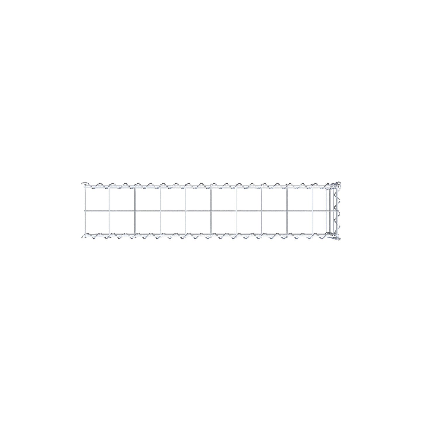 Gabbione aggiuntivo tipo 4 100 cm x 30 cm x 20 cm (L x A x P), maglia 10 cm x 10 cm, spirale