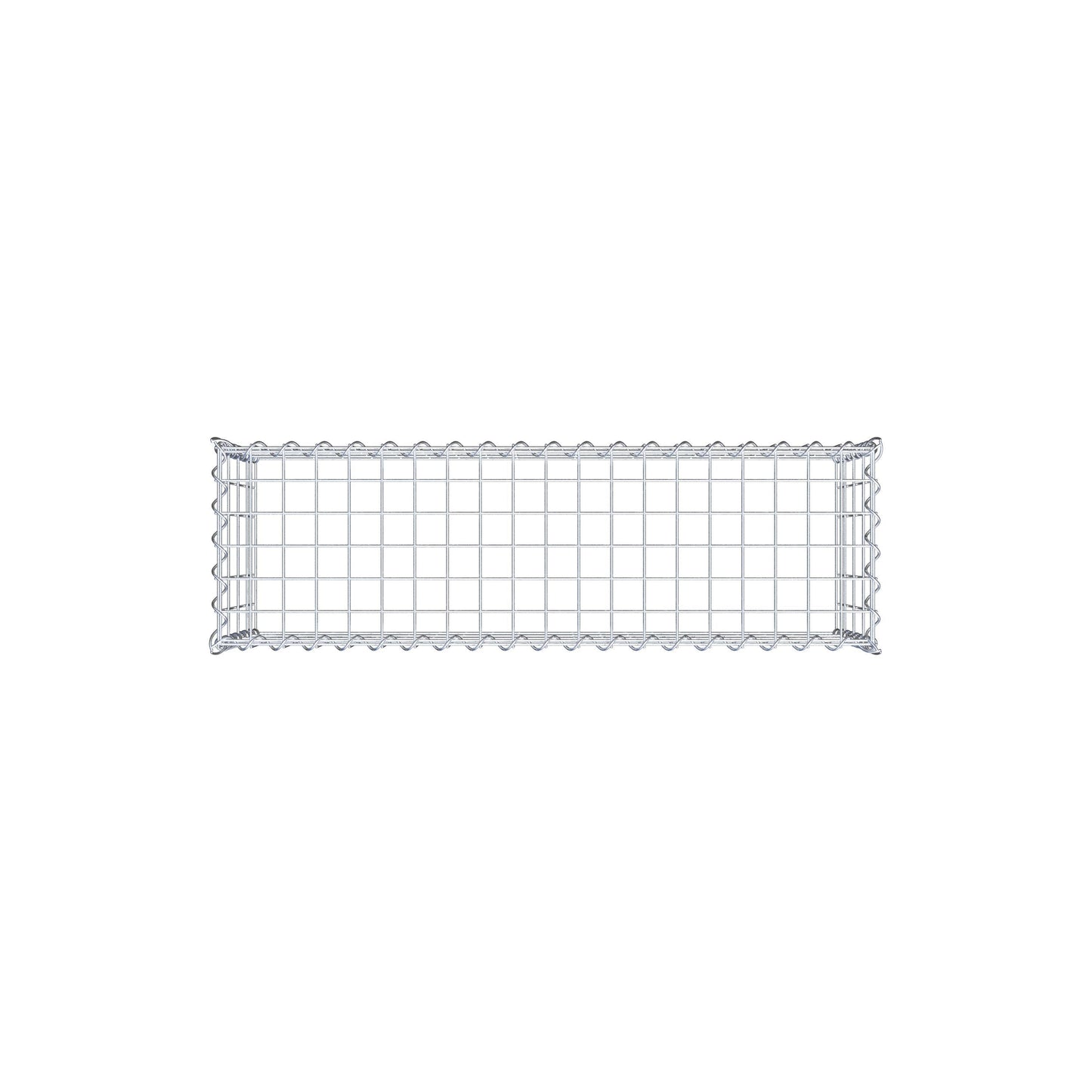 Opvokset gabion type 3 100 cm x 40 cm x 30 cm (L x H x D), maskestørrelse 5 cm x 10 cm, spiral
