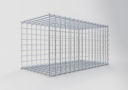 Gabion rapporté type 2 80 cm x 40 cm x 40 cm (L x H x P), mailles 5 cm x 5 cm, spirale